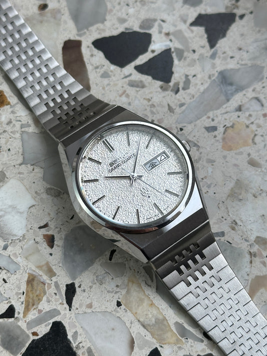 Seiko Grand Quartz 4843-8100 (Diamond Dust / Snowflake Dial)