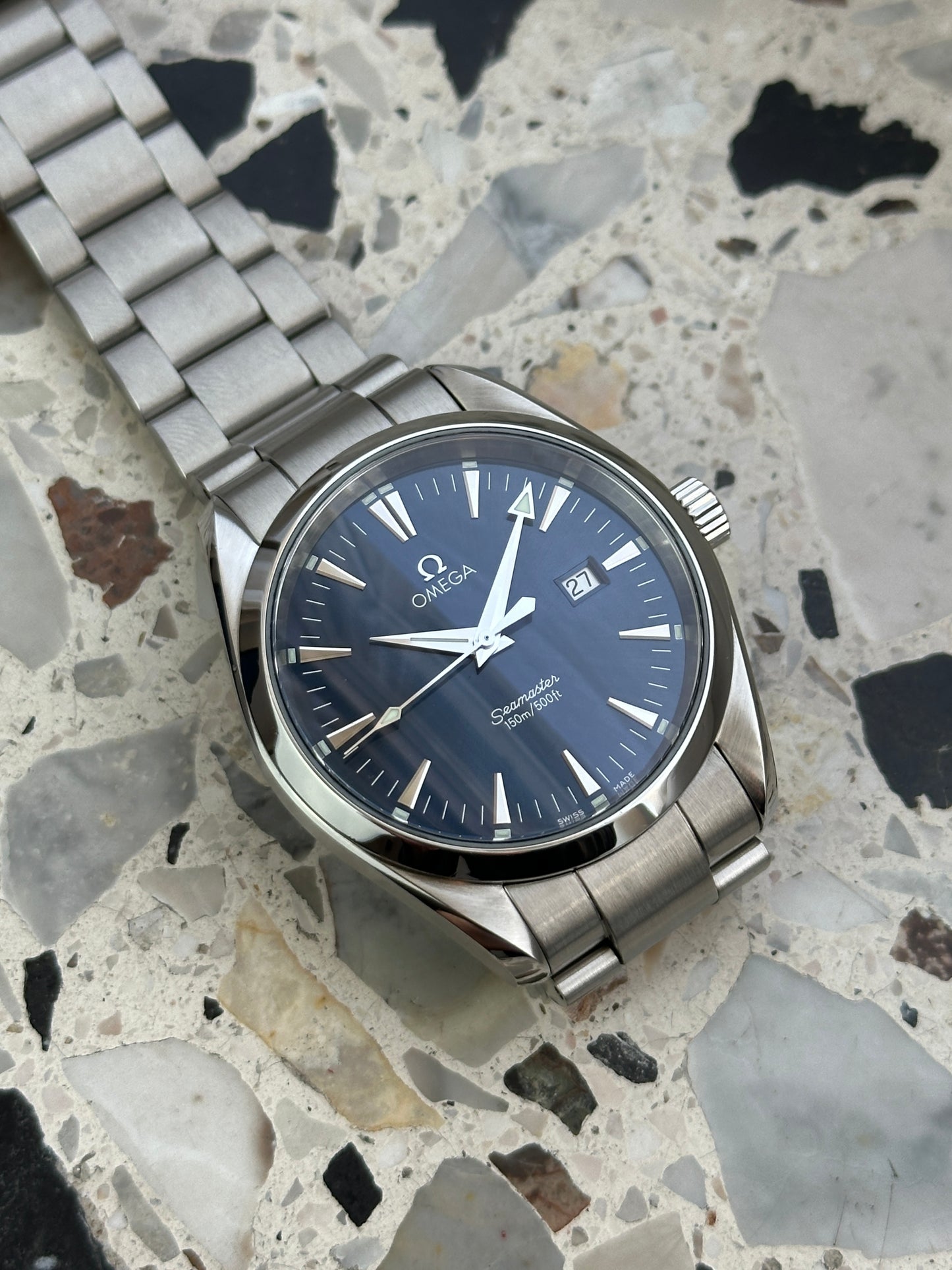 Omega Seamaster 2517.80 Aqua Terra (Blue Dial)