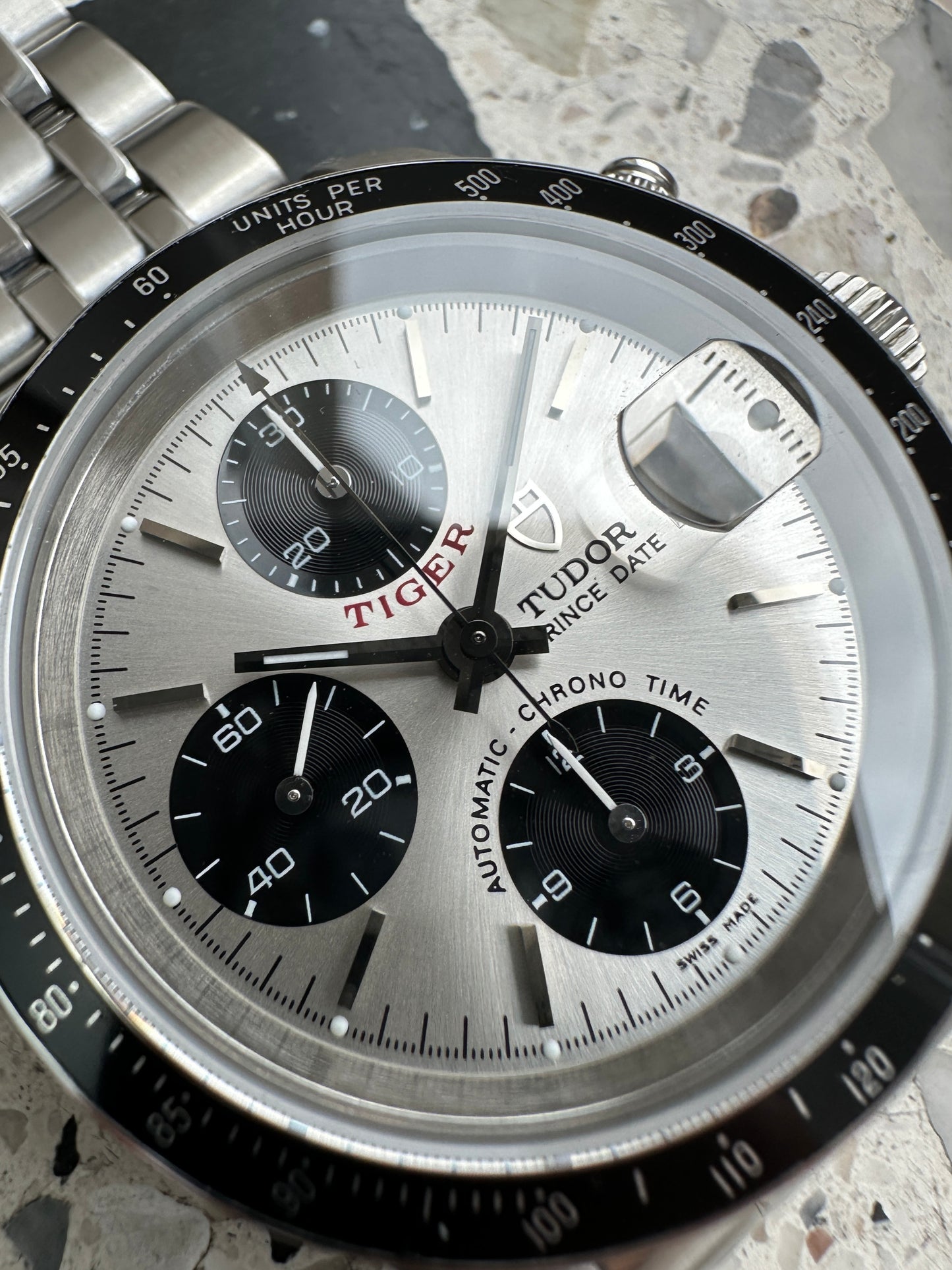 Tudor Prince Date 79260 (Tiger - Chronograph) Panda Dial