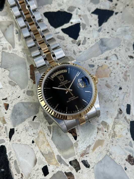 Tudor Prince Date Day (Full Set) 76213 - black dial