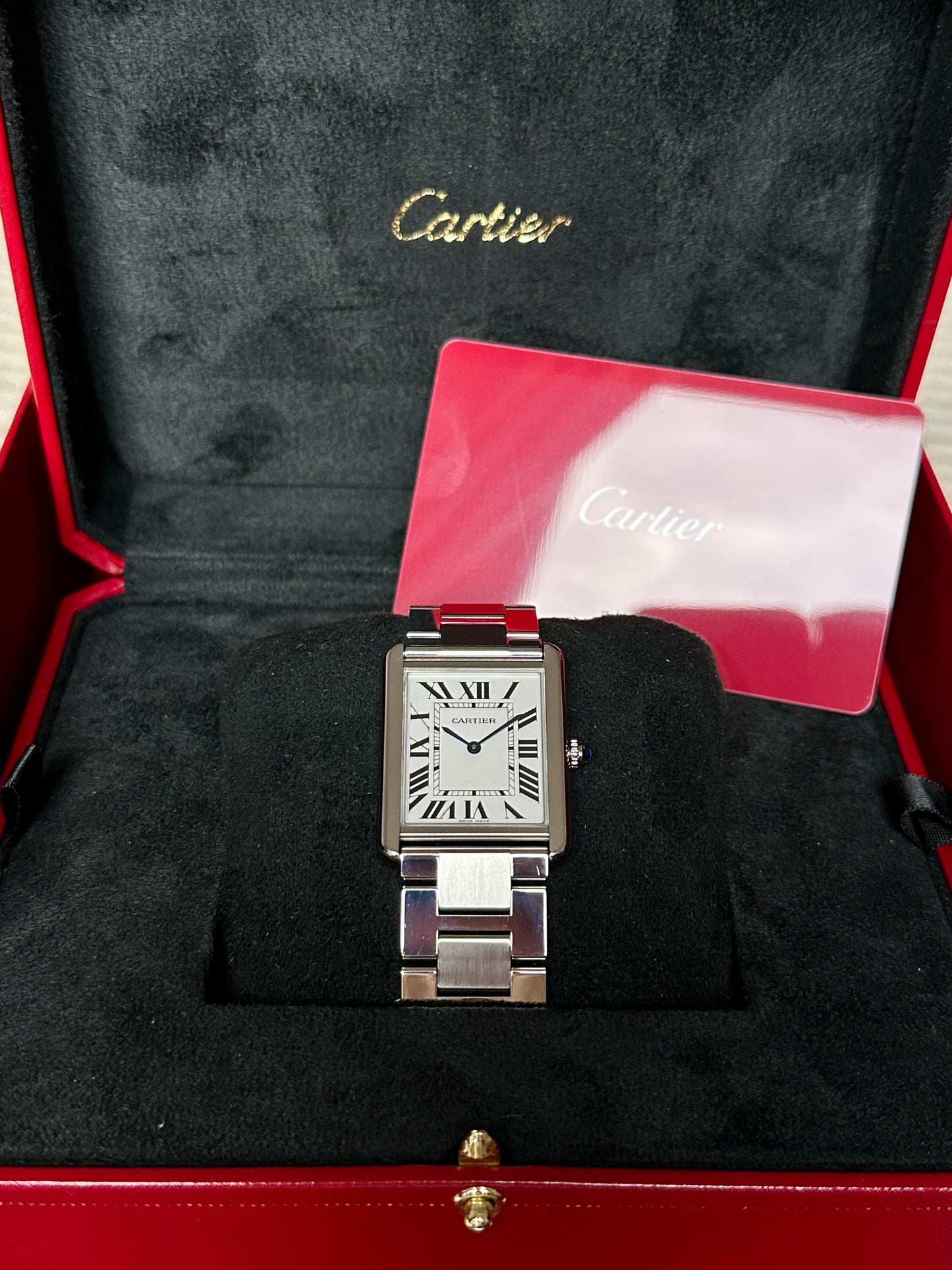 Cartier Tank Solo 3169 VOLLE Garantie 01.2029