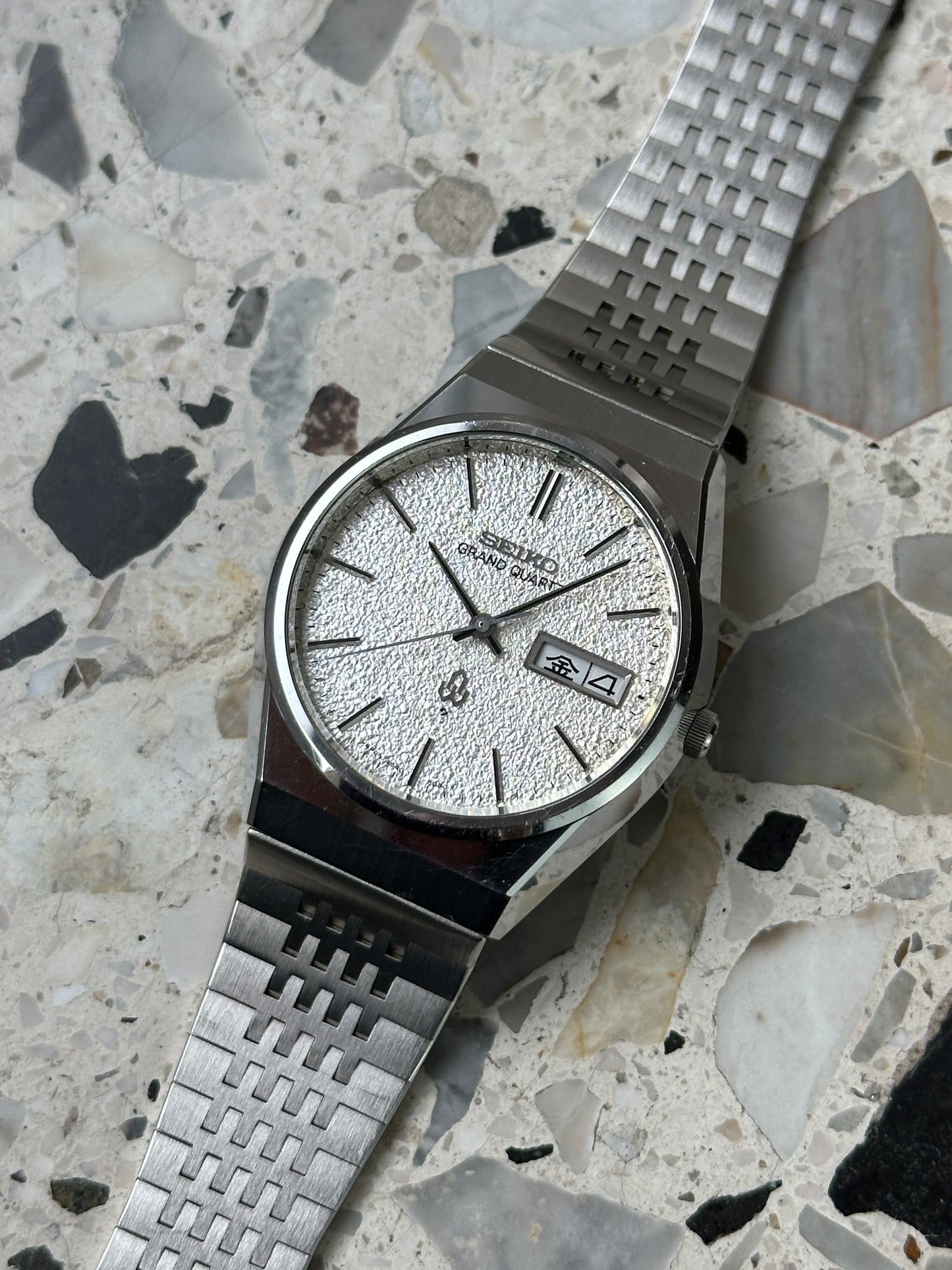 Seiko Grand Quartz 4843-8100 (Diamond Dust / Snowflake Dial)