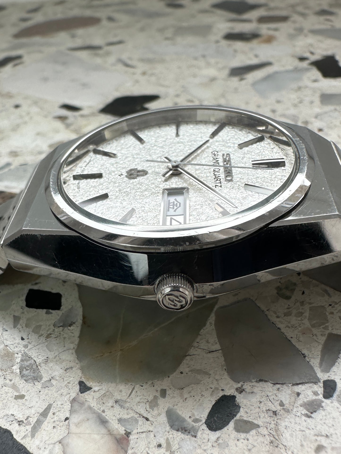 Seiko Grand Quartz 4843-8100 (Diamond Dust / Snowflake Dial)