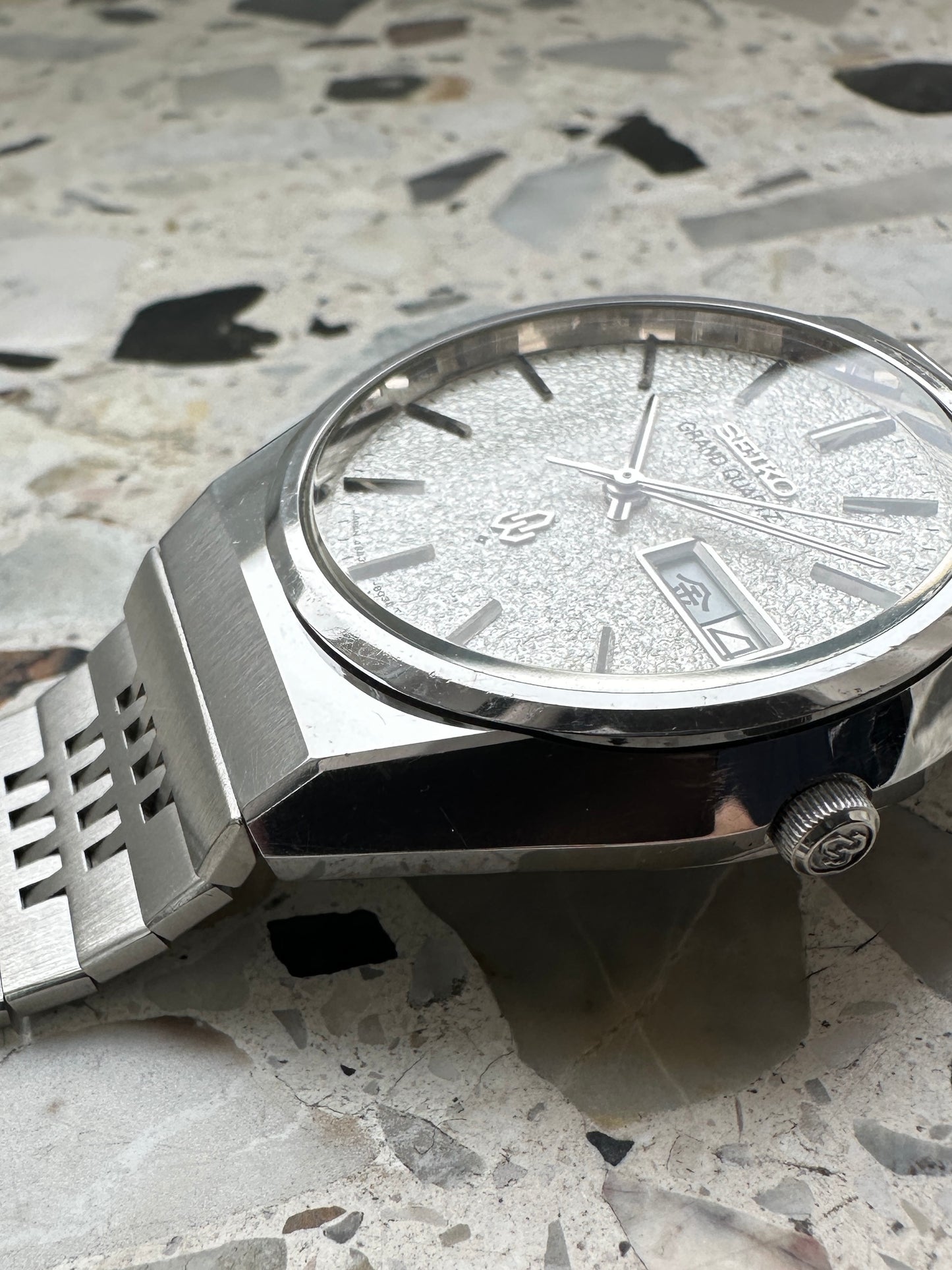 Seiko Grand Quartz 4843-8100 (Diamond Dust / Snowflake Dial)