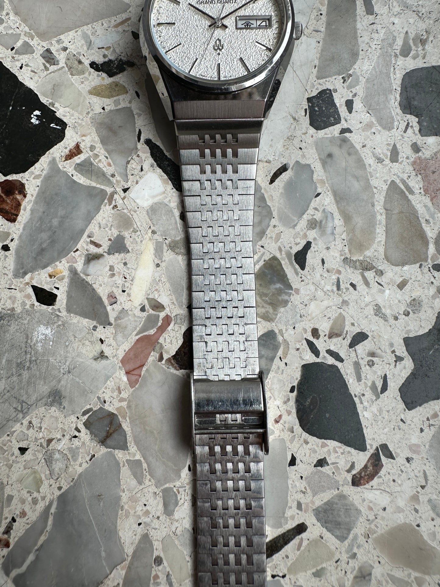 Seiko Grand Quartz 4843-8100 (Diamond Dust / Snowflake Dial)