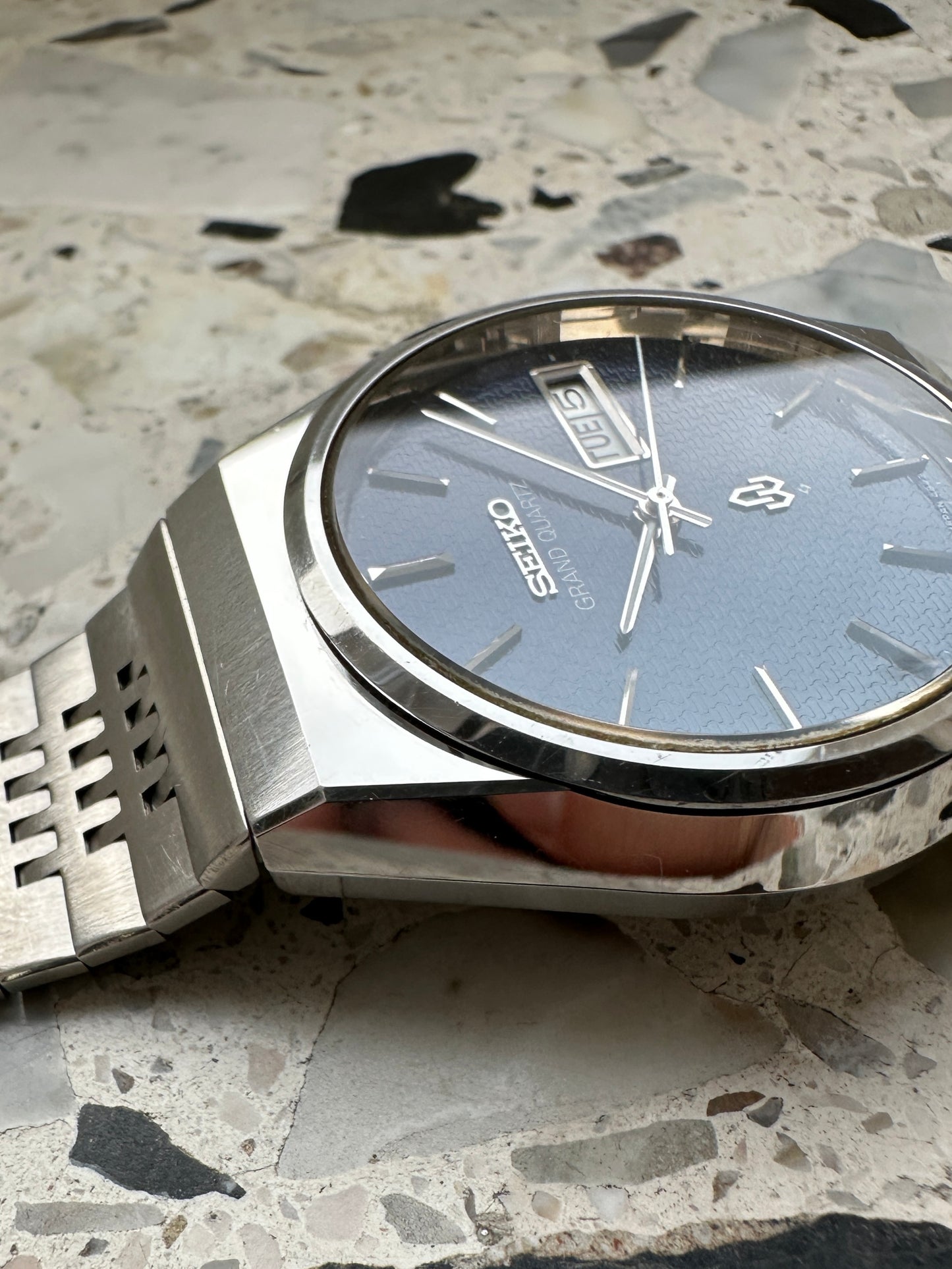 Seiko Grand Quartz 4843-8050 (blue dial)