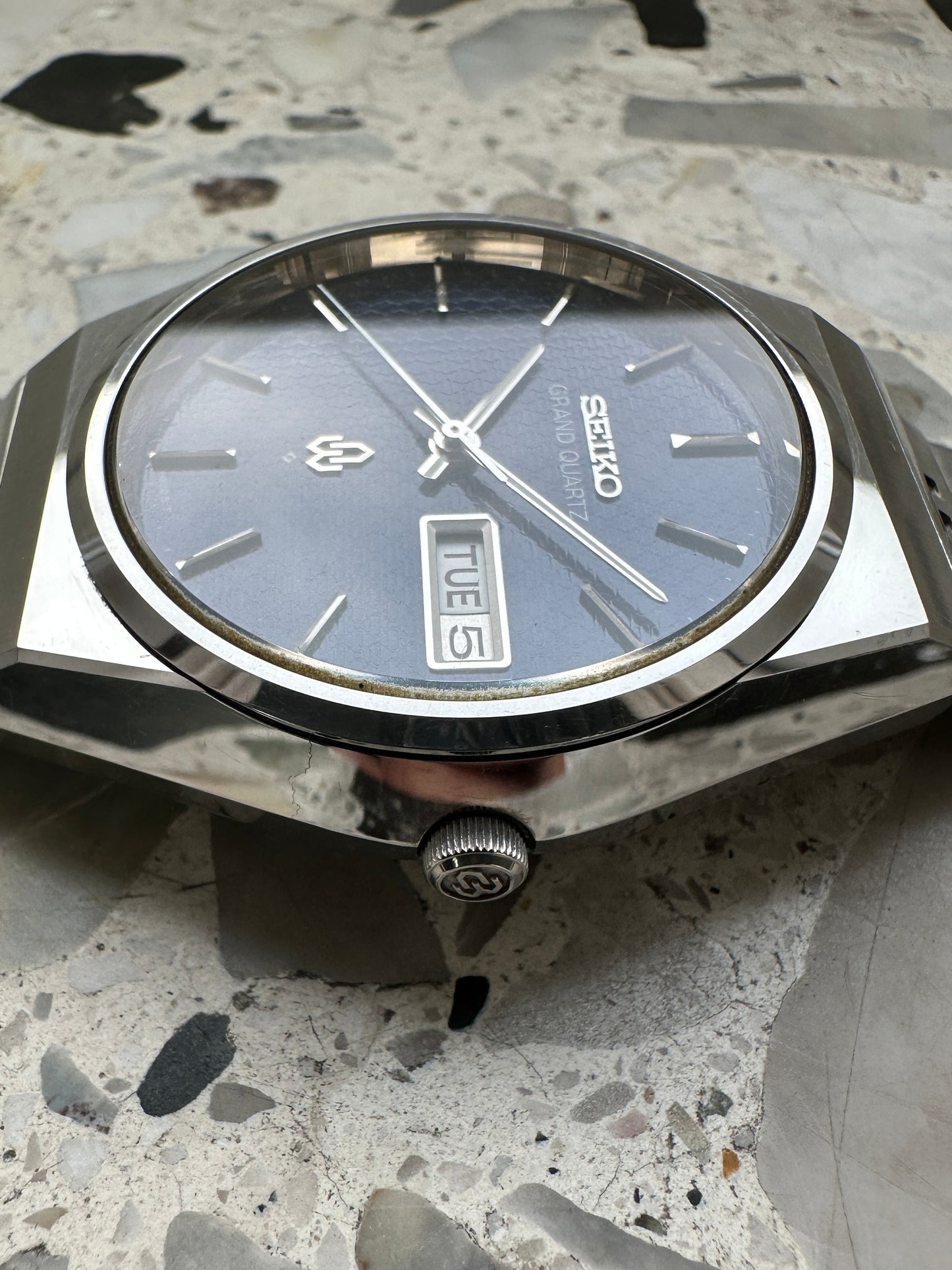 Seiko Grand Quartz 4843-8050 (blue dial)