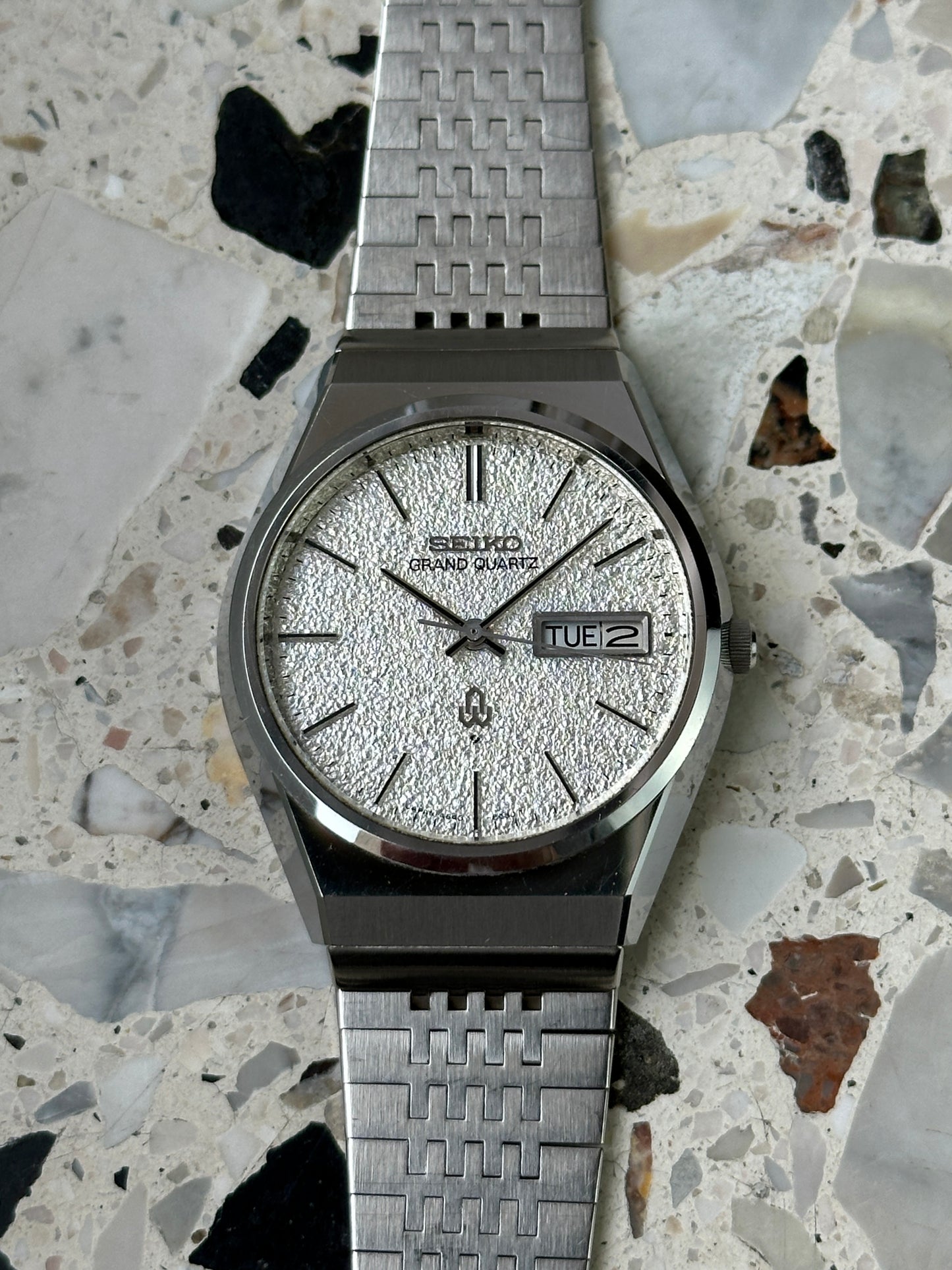 Seiko Grand Quartz 4843-8100 (Diamond Dust / Snowflake)