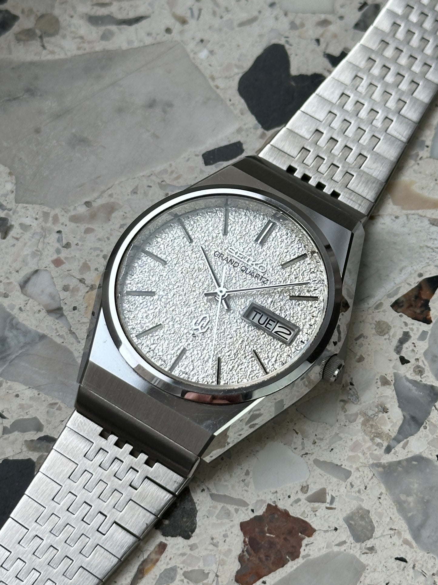 Seiko Grand Quartz 4843-8100 (Diamond Dust / Snowflake)