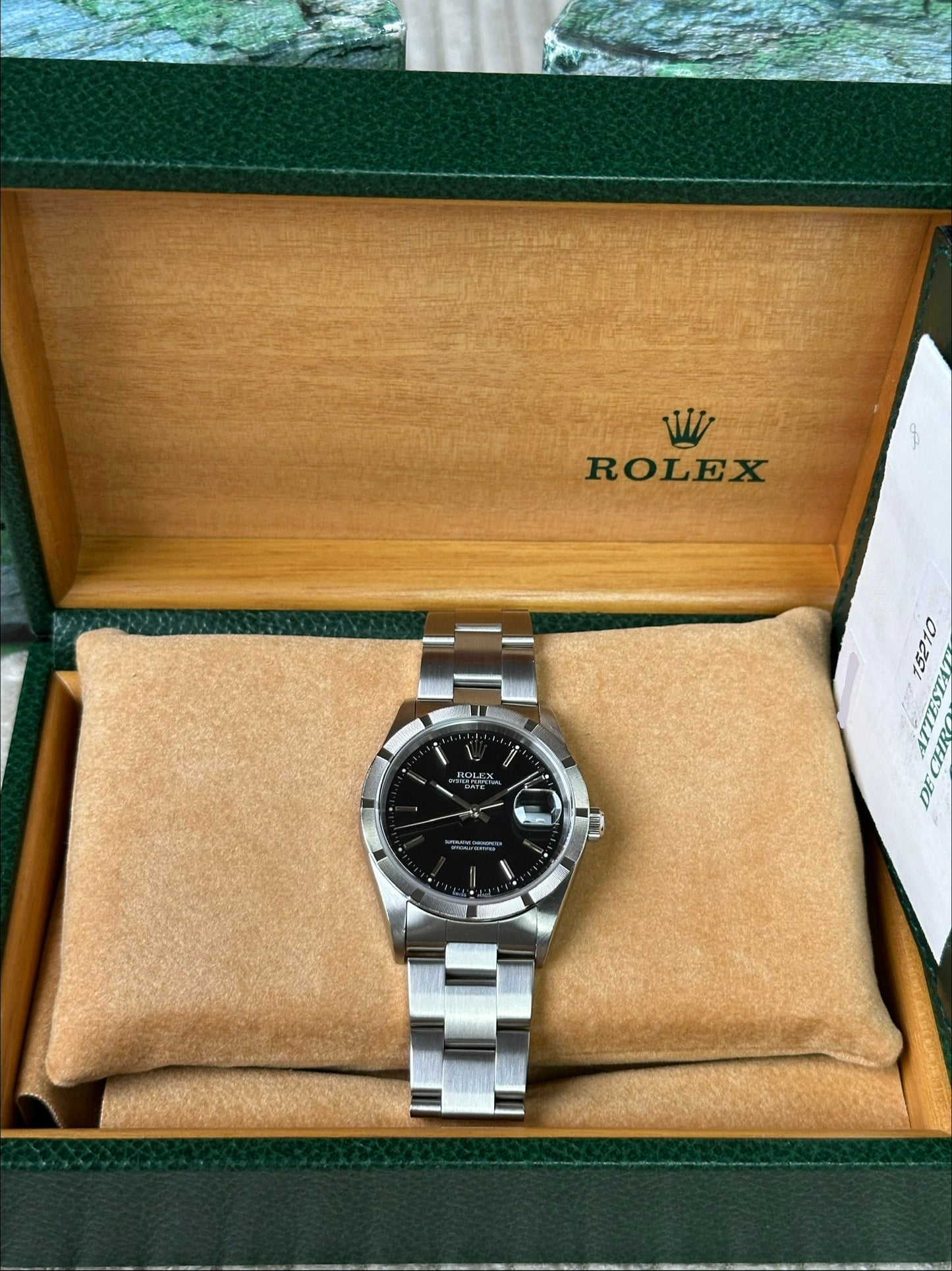 Rolex Oyster Perpetual 15210 (Box & Papers) Date(just)