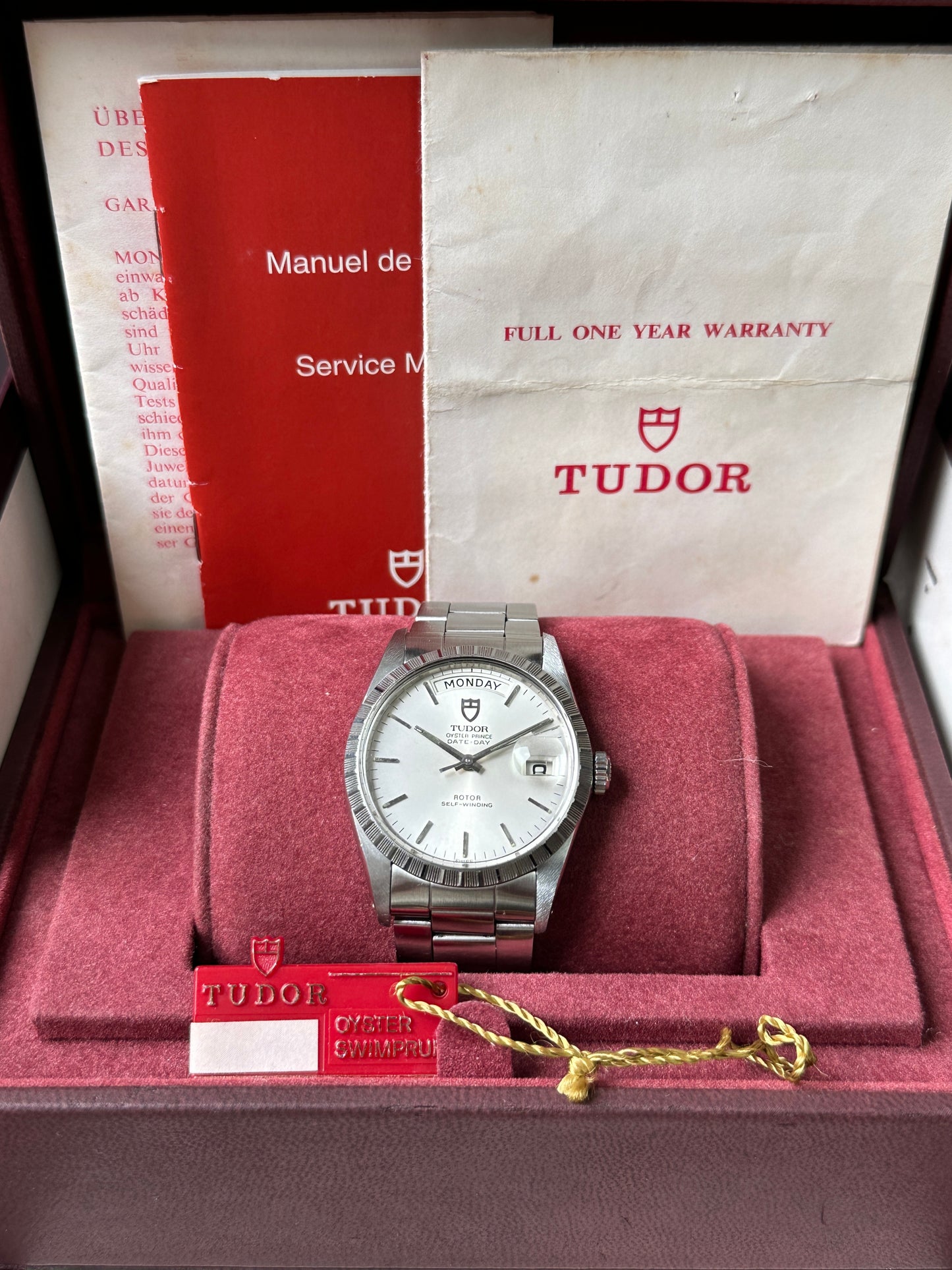 Tudor Prince 94510 Box & Papiere (Rolex Krone & Gehäuse) Day Date