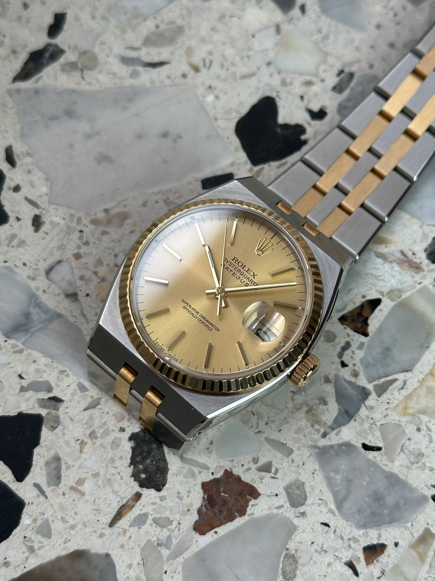 Rolex Oysterquartz Datejust Two-Tone (FULL SET) 17013