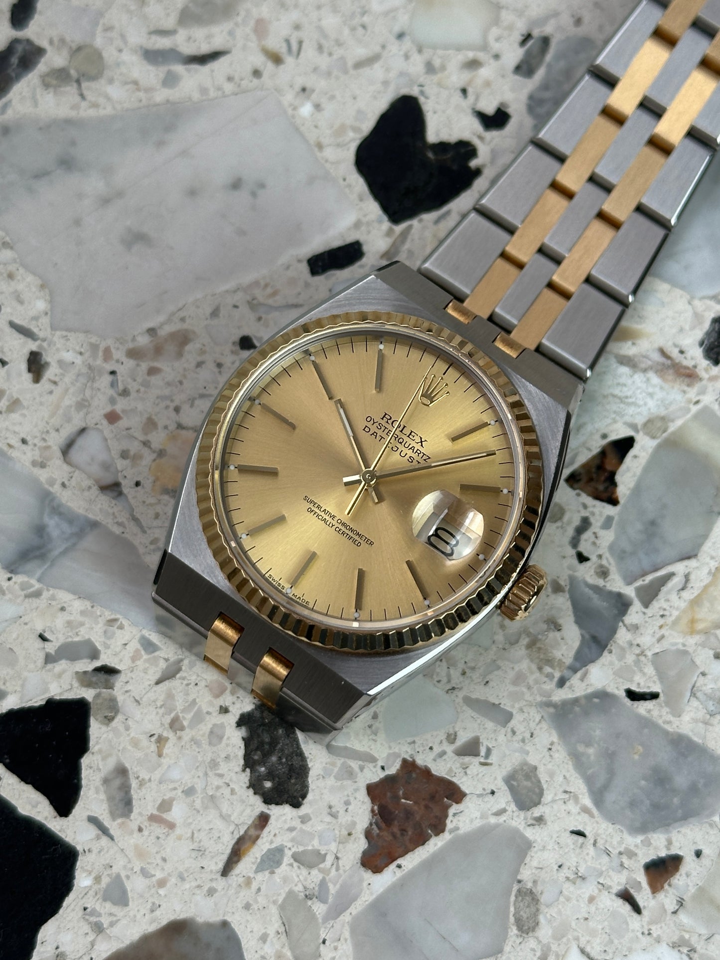 Rolex Oysterquartz Datejust Two-Tone (FULL SET) 17013