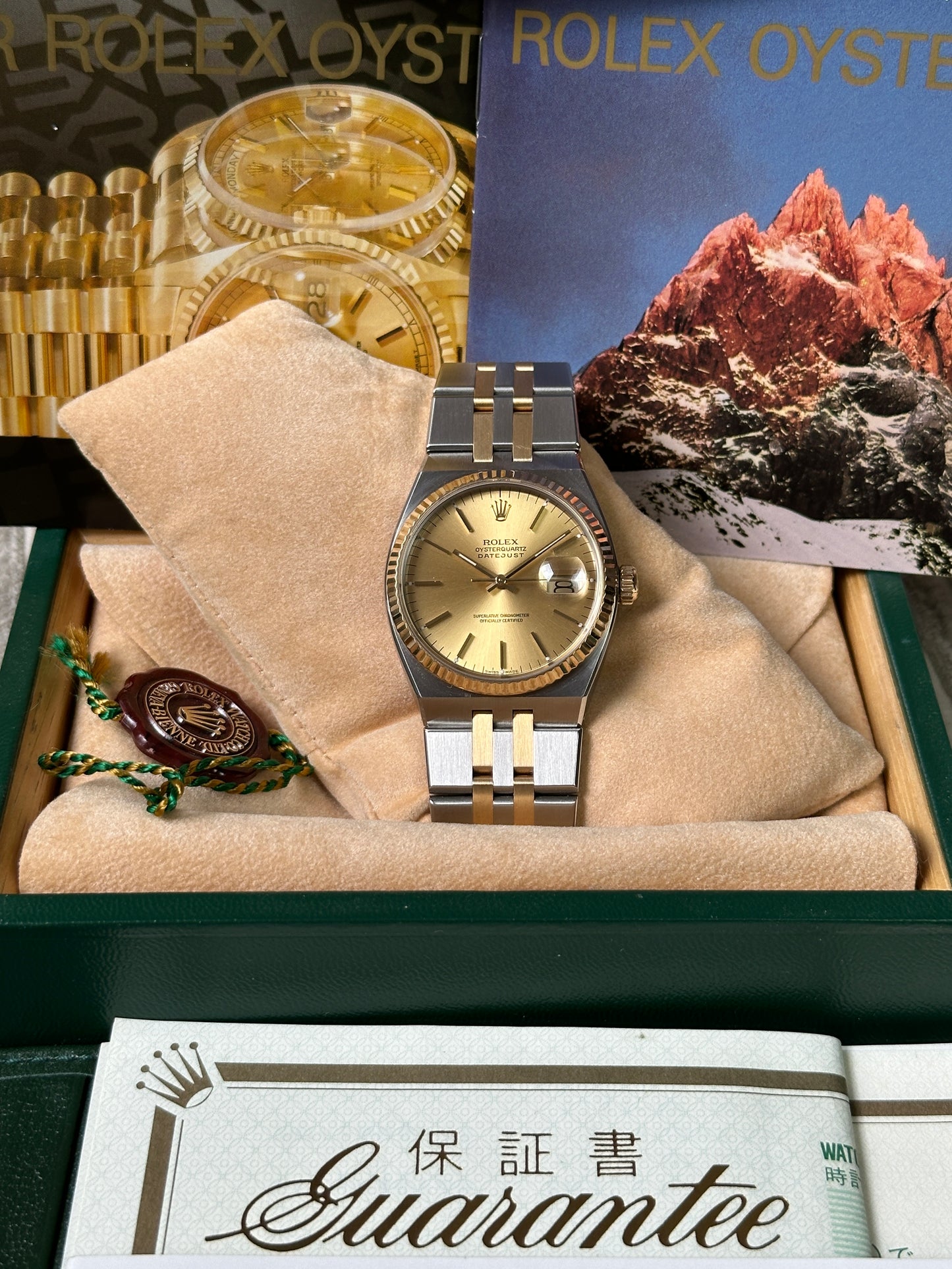 Rolex Oysterquartz Datejust Two-Tone (FULL SET) 17013