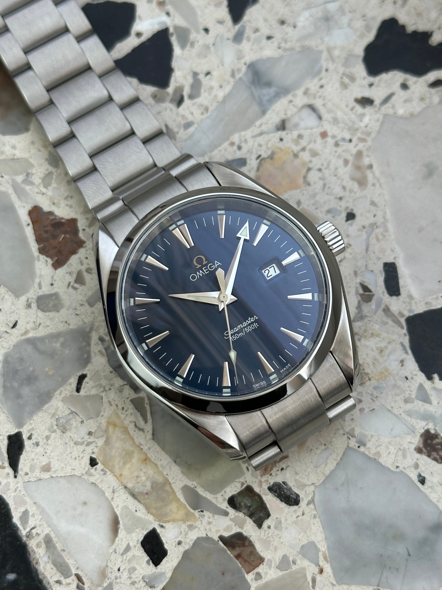 Omega Seamaster 2517.80 Aqua Terra (Blue Dial)