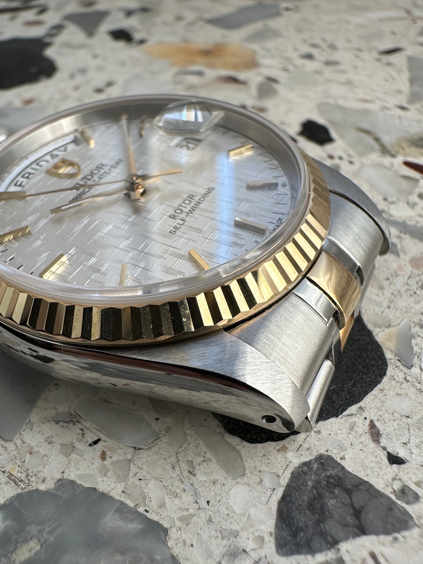 Tudor Prince Date Day (Full Set) 76213 - White Linen Dial