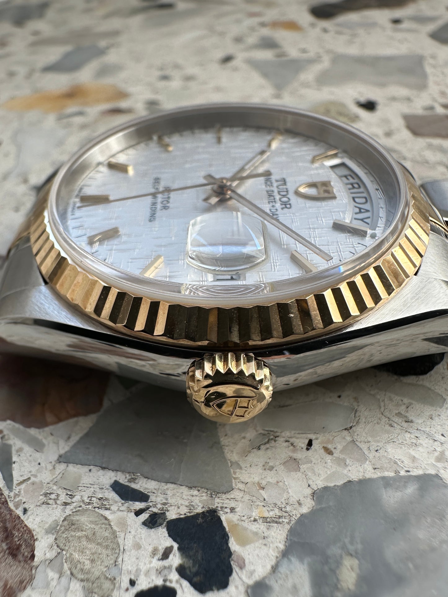 Tudor Prince Date Day (Full Set) 76213 - White Linen Dial