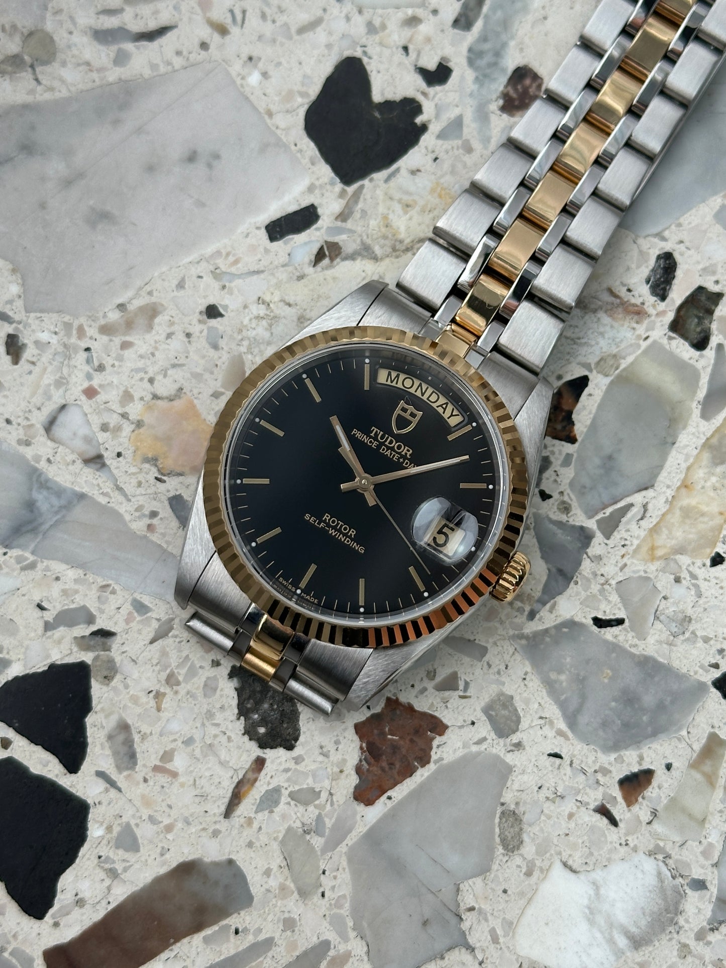 Tudor Prince Date Day (Full Set) 76213 - black dial