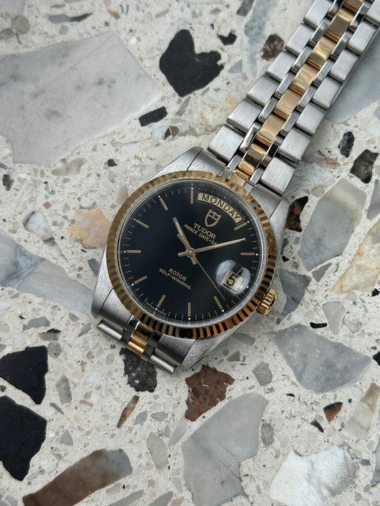 Tudor Prince Date Day (Full Set) 76213 - black dial