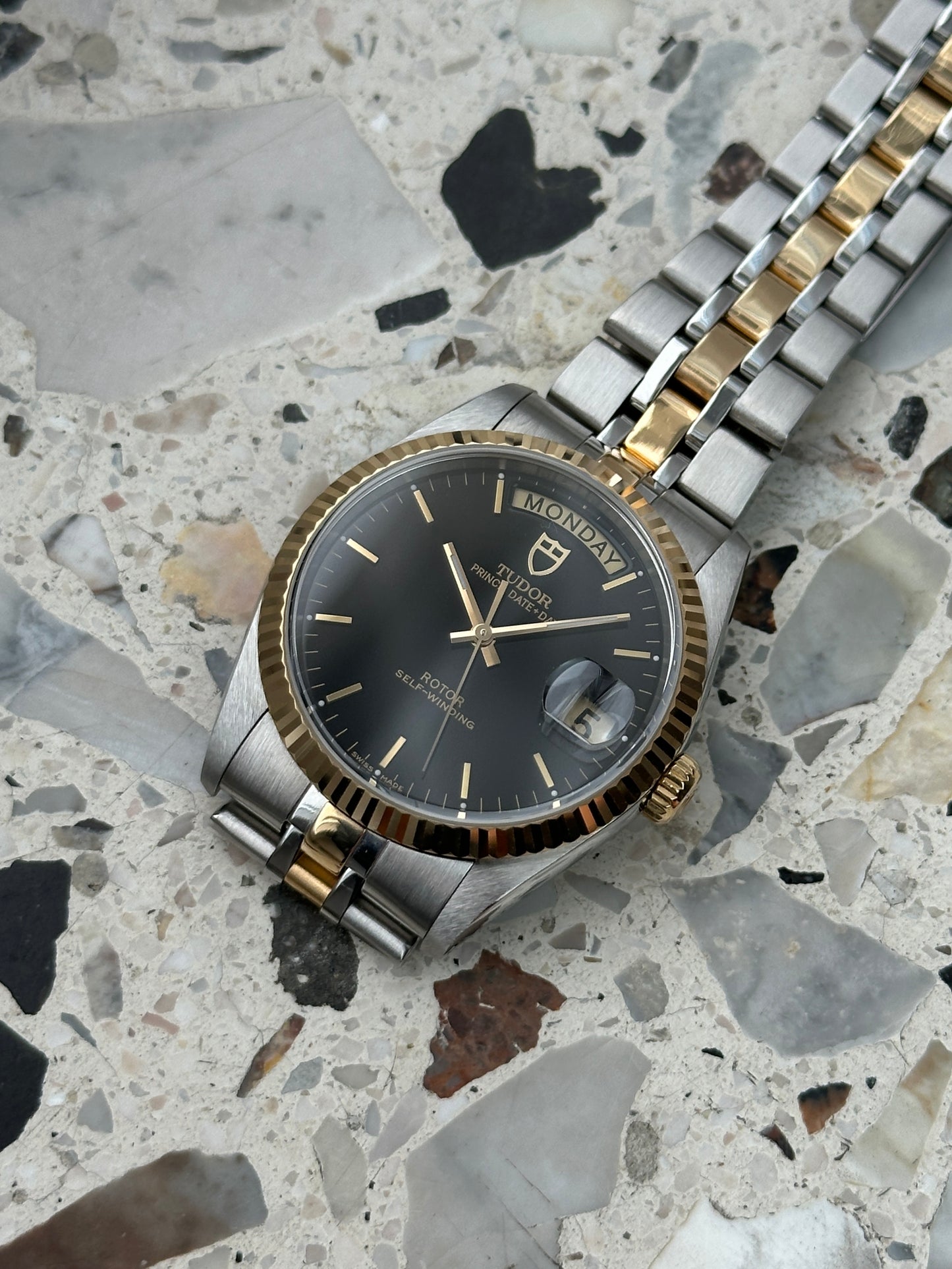 Tudor Prince Date Day (Full Set) 76213 - black dial