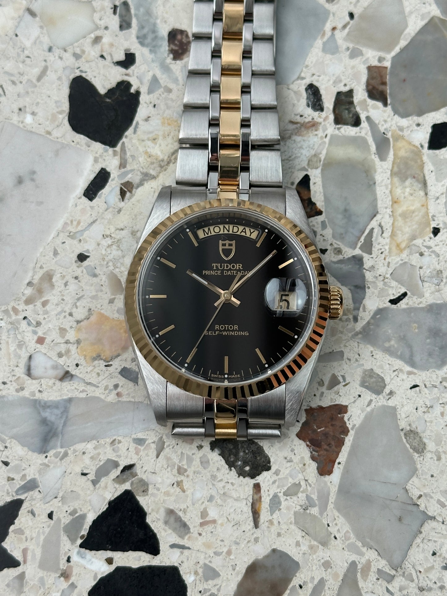 Tudor Prince Date Day (Full Set) 76213 - black dial