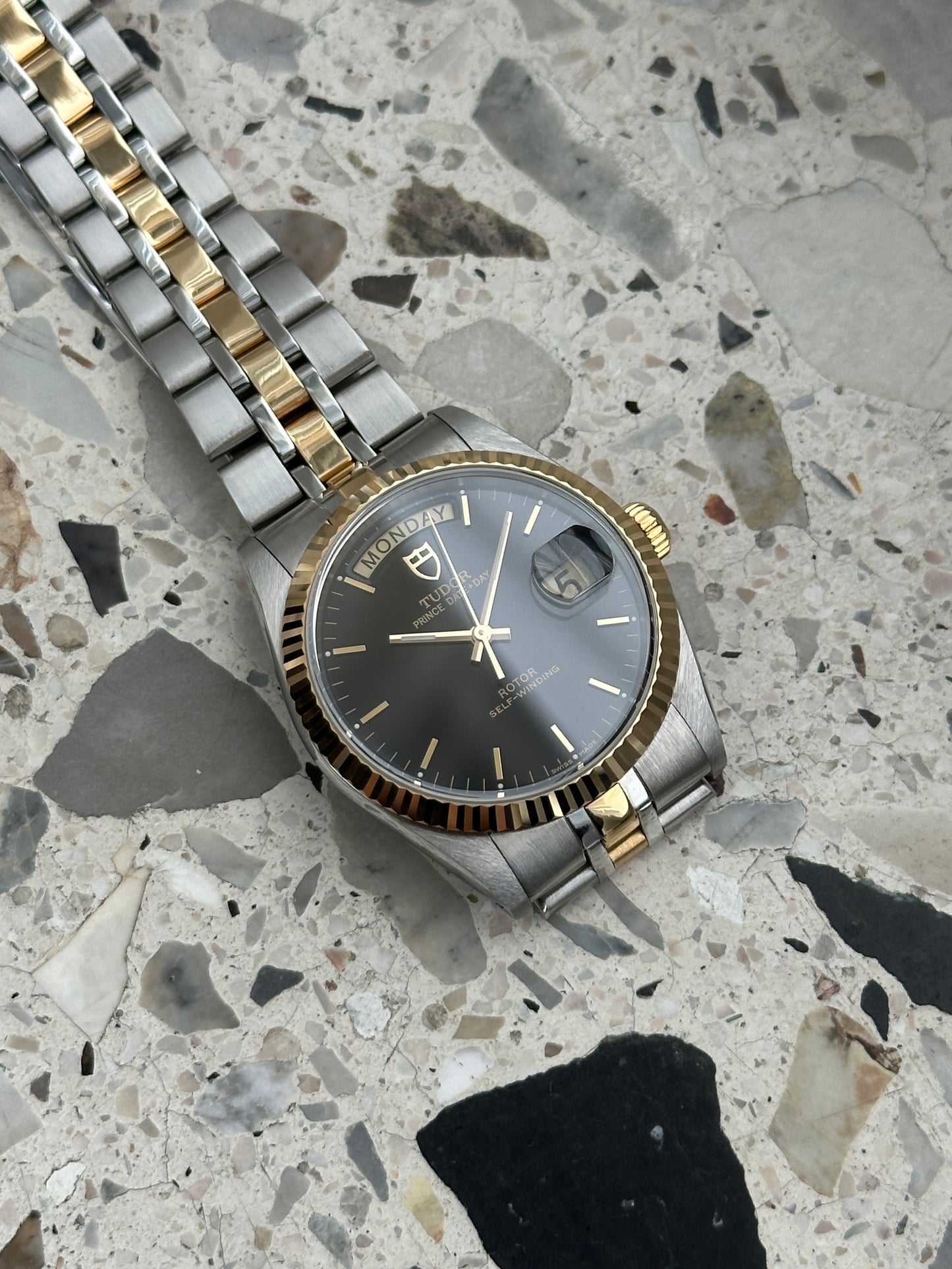Tudor Prince Date Day (Full Set) 76213 - black dial