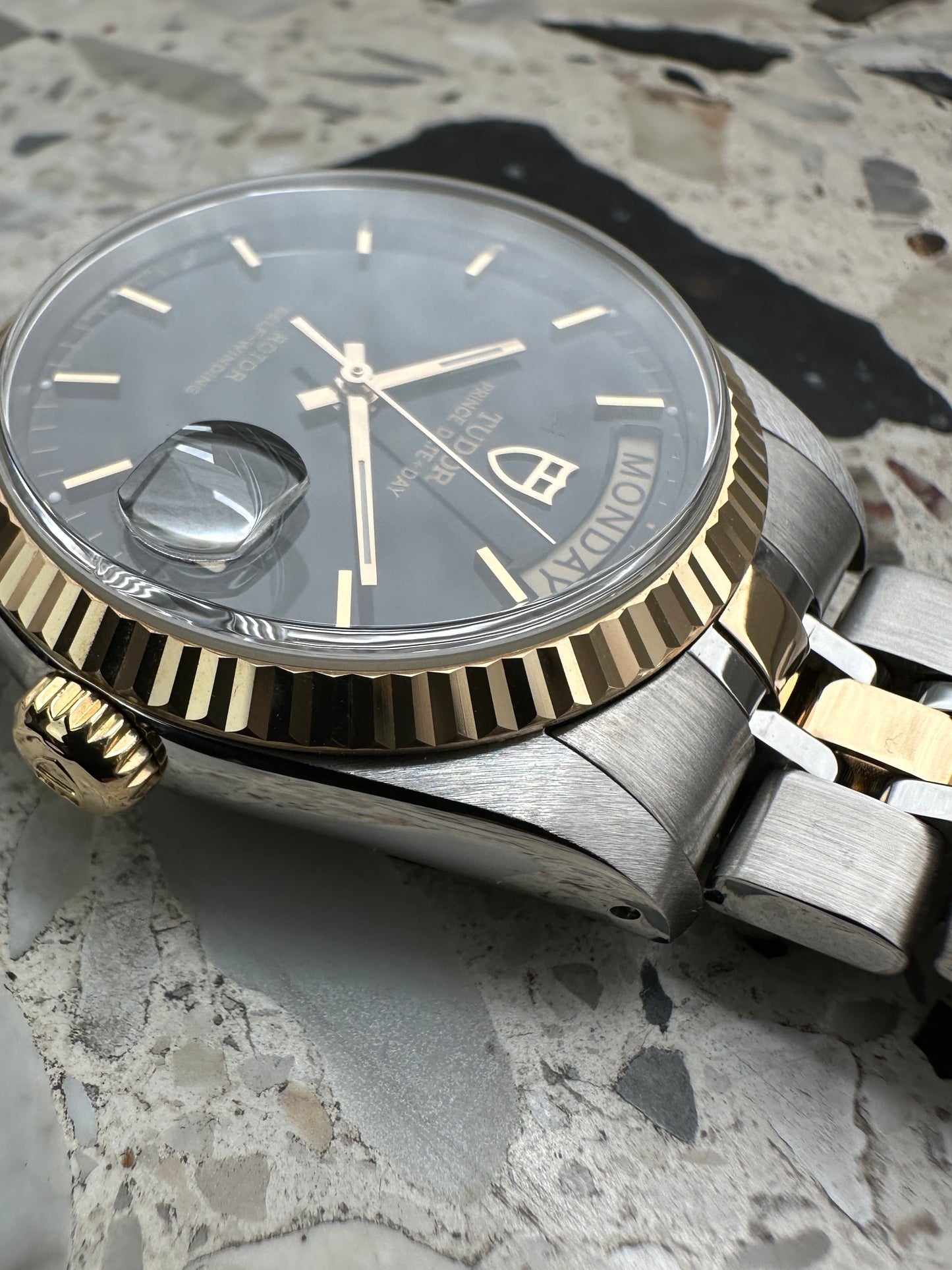 Tudor Prince Date Day (Full Set) 76213 - black dial