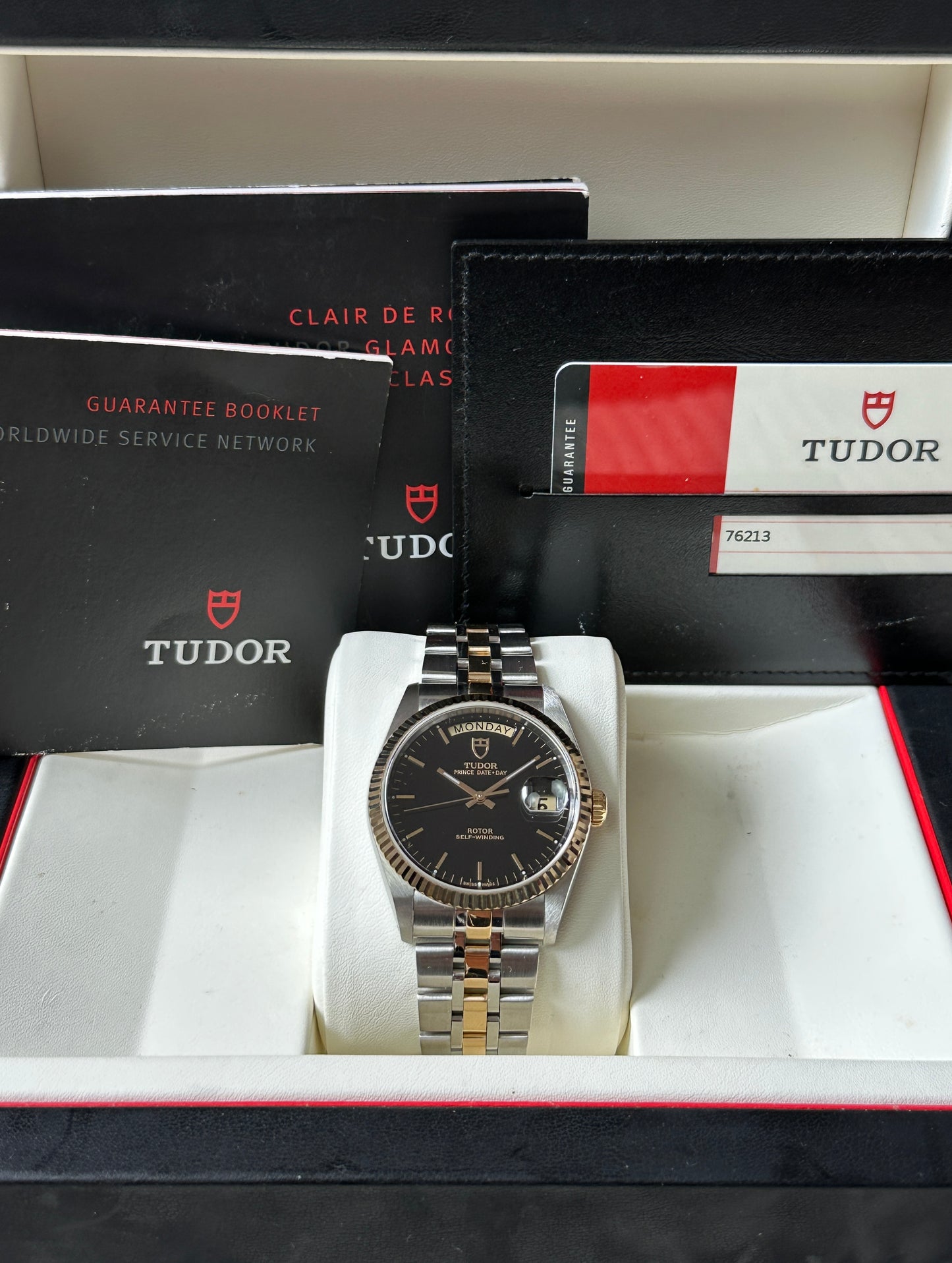 Tudor Prince Date Day (Full Set) 76213 - black dial