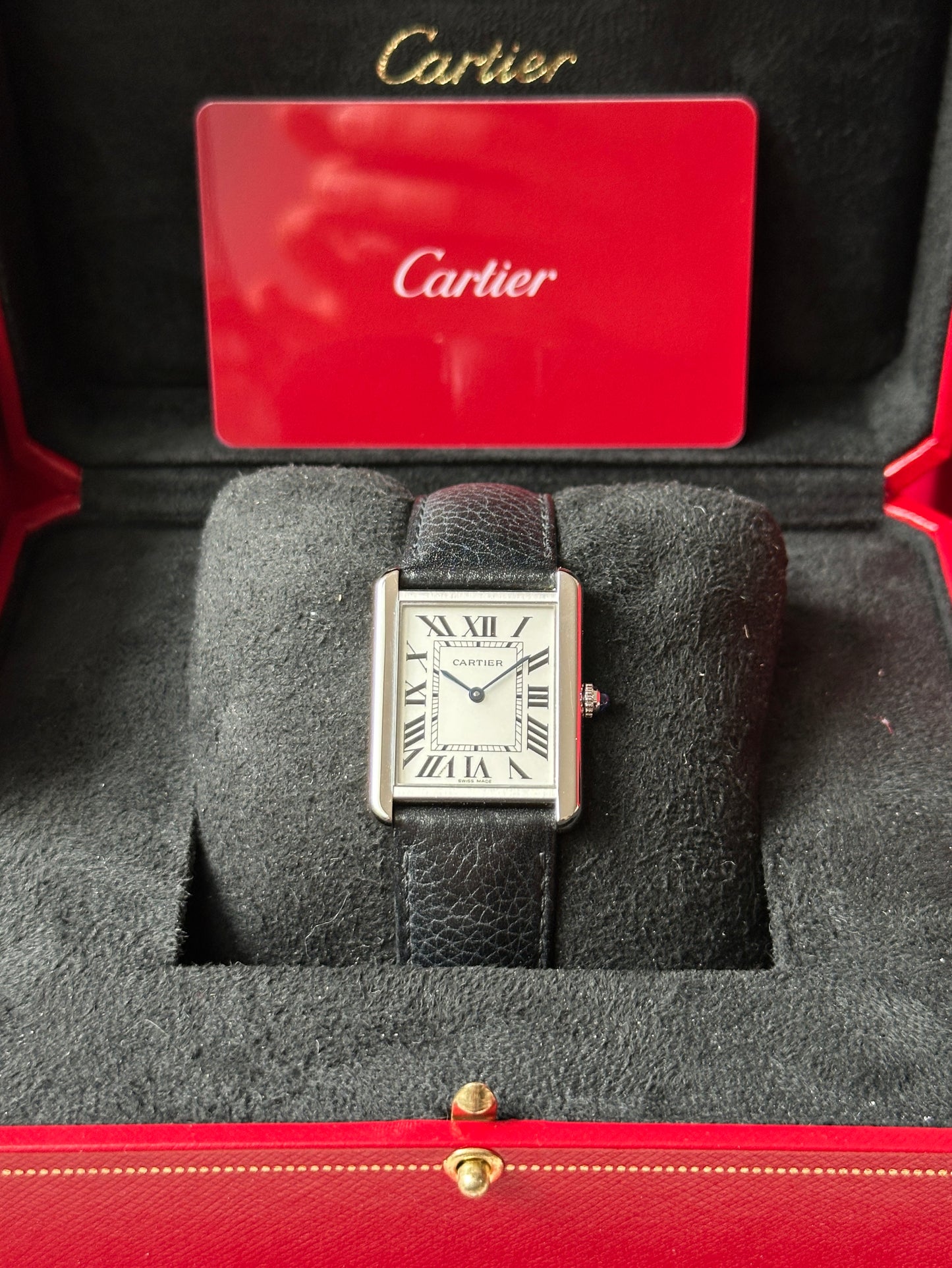 Cartier Tank Solo (Volle Garantie 09.2028) 3169 WSTA0028