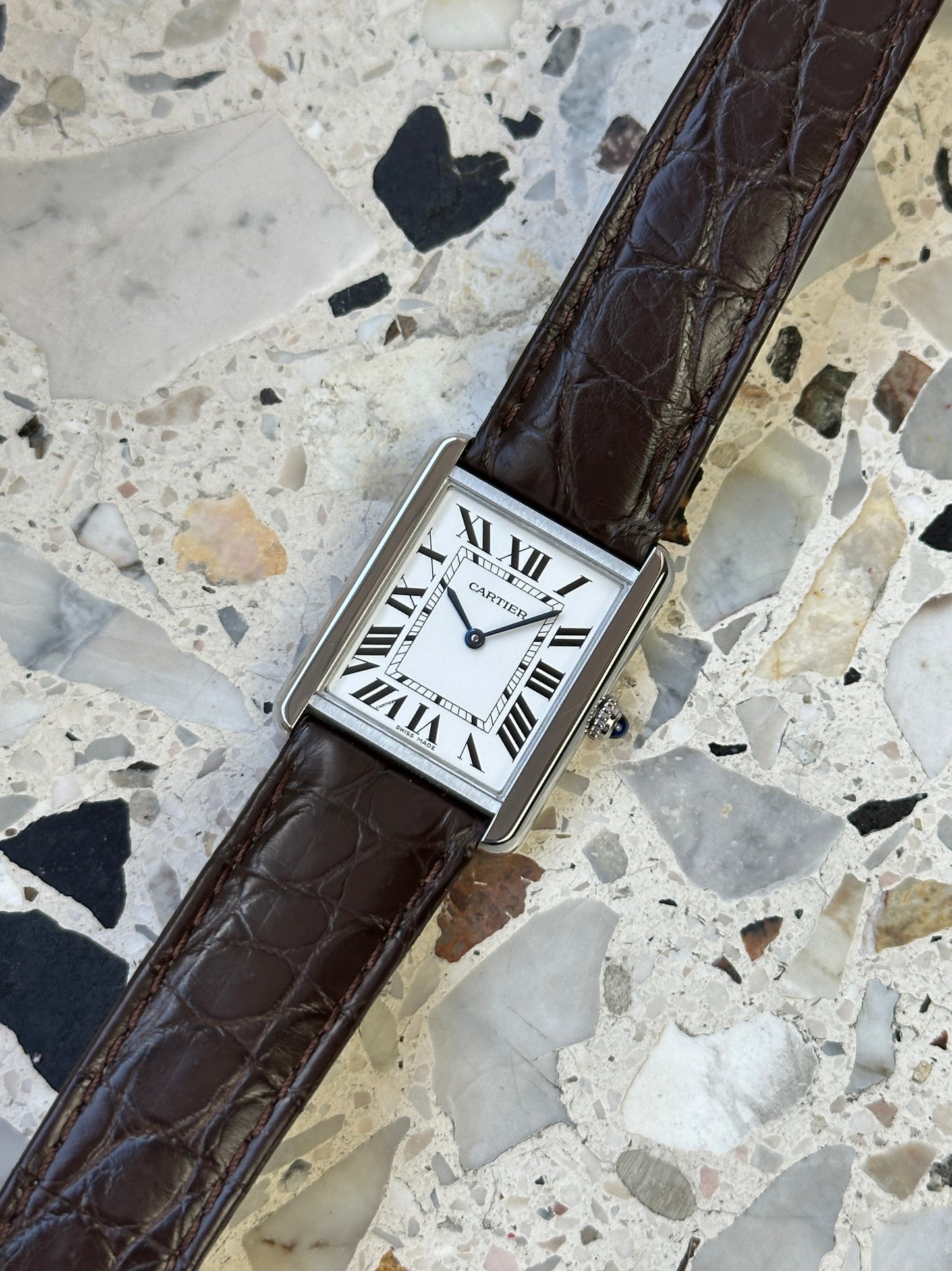 Cartier Tank Solo 3169 (Cartier Garantie 04.2028) WSTA0028 - Box & Papers