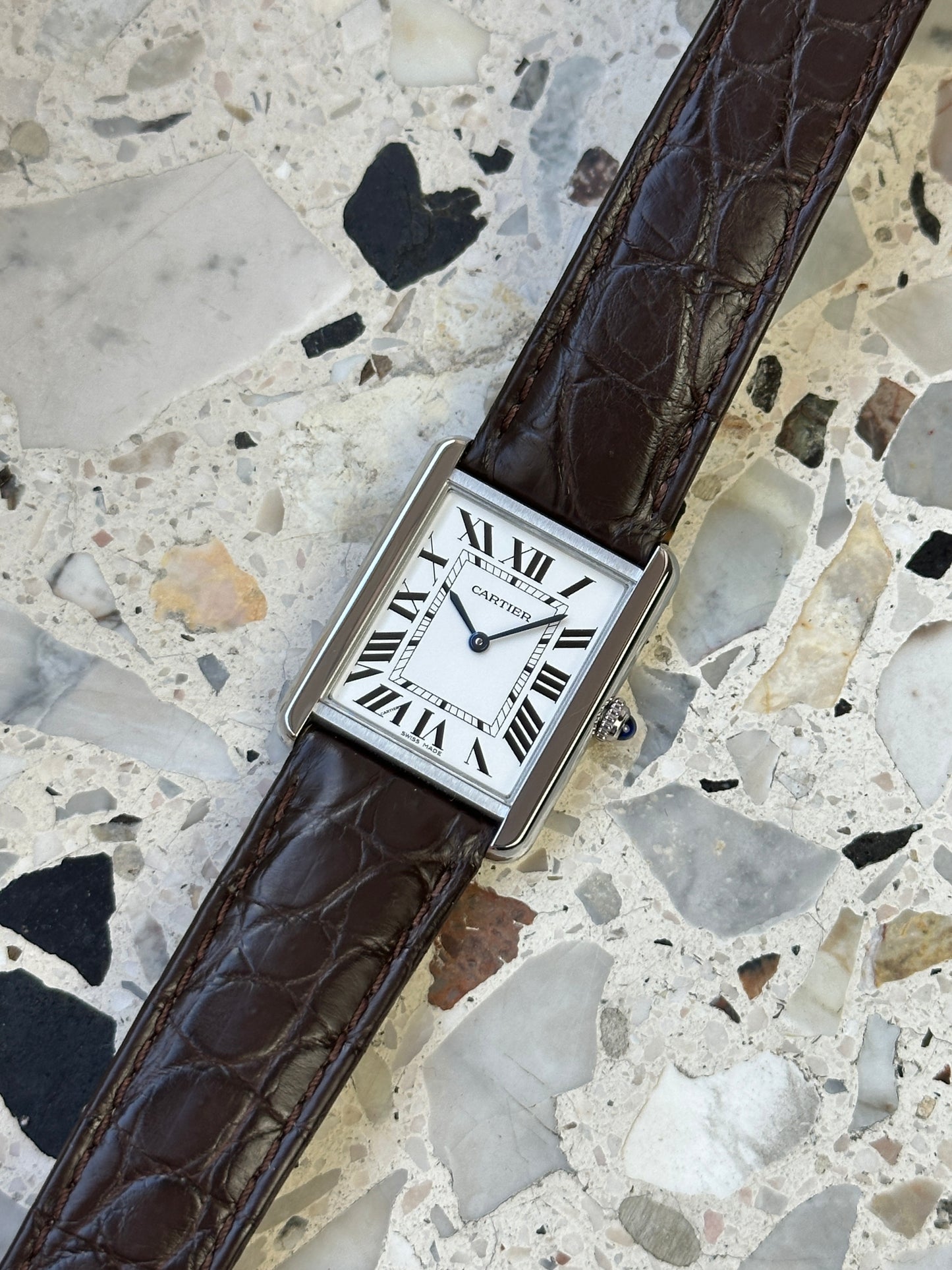 Cartier Tank Solo 3169 (Cartier Garantie 04.2028) WSTA0028 - Box & Papers