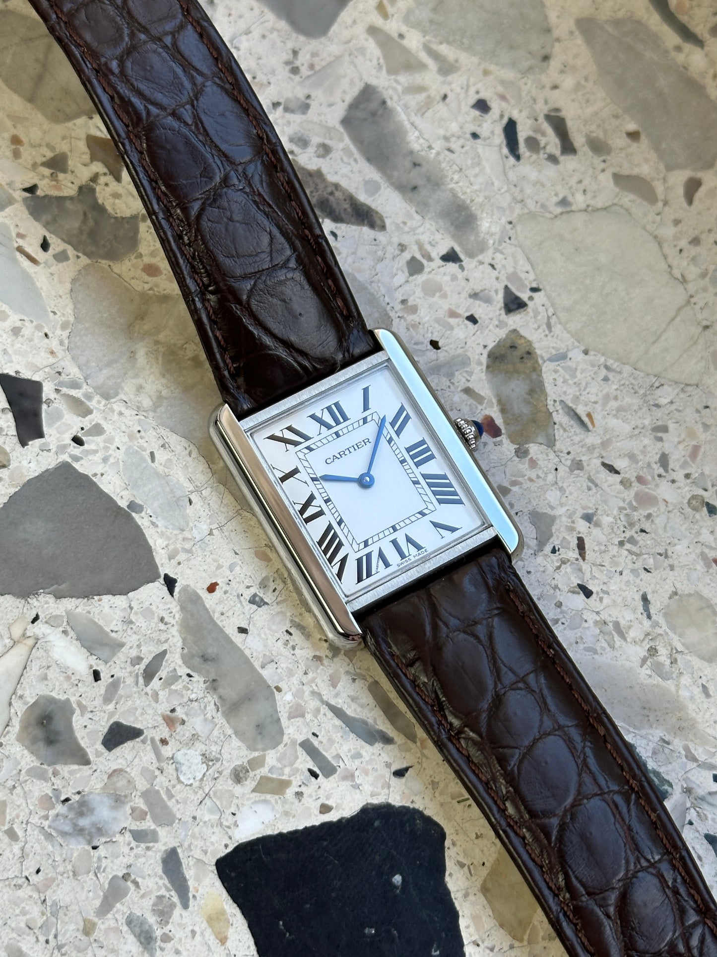 Cartier Tank Solo 3169 (Cartier Garantie 04.2028) WSTA0028 - Box & Papers