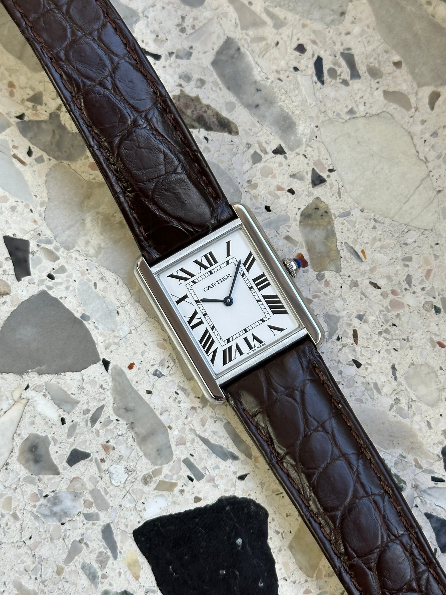 Cartier Tank Solo 3169 (Cartier Garantie 04.2028) WSTA0028 - Box & Papers