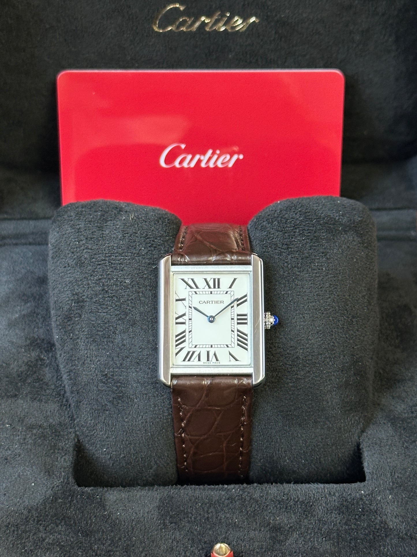 Cartier Tank Solo 3169 (Cartier Garantie 04.2028) WSTA0028 - Box & Papers