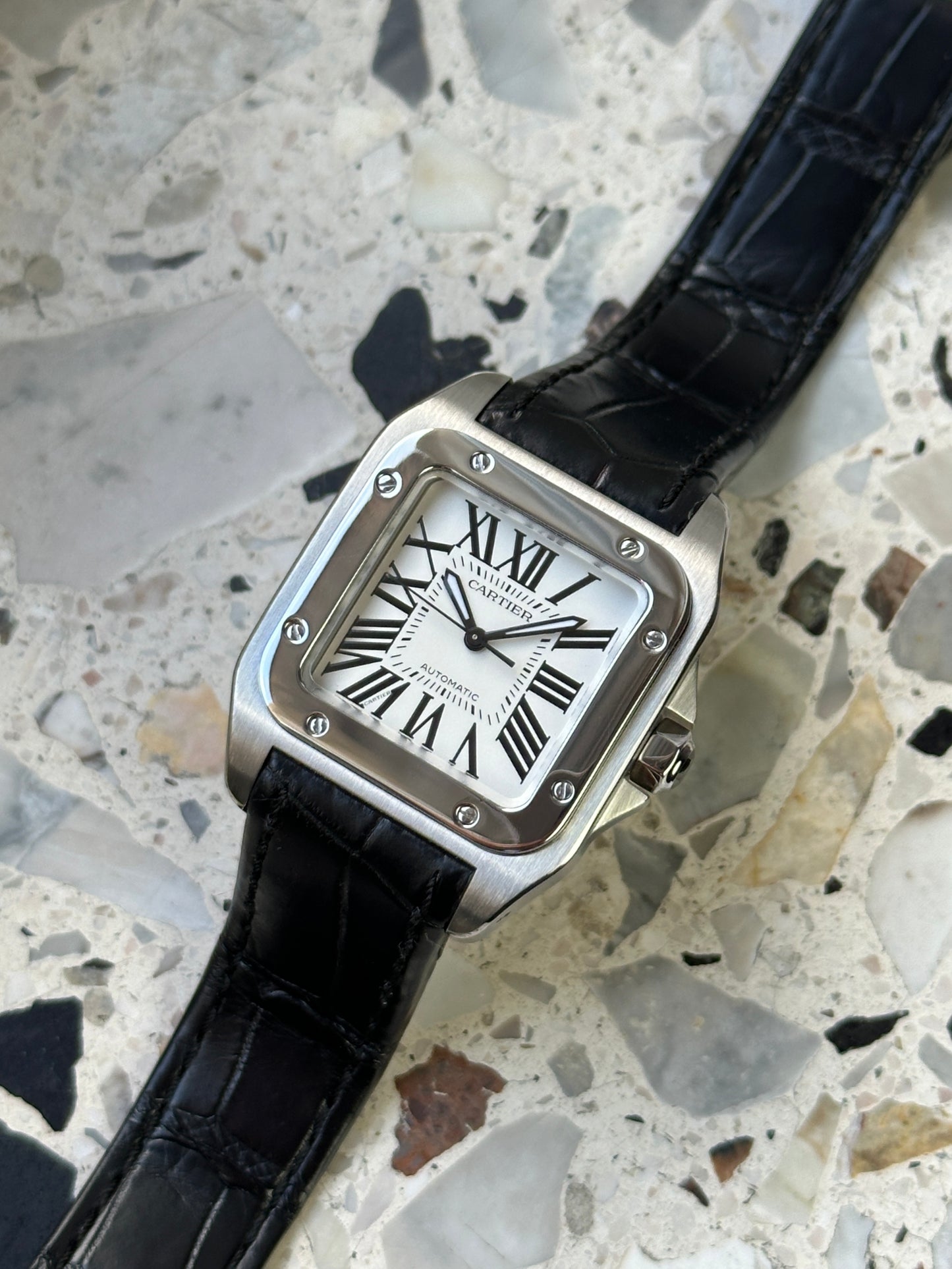 Cartier Santos 100 (Box & Paper 2017) W20106X8