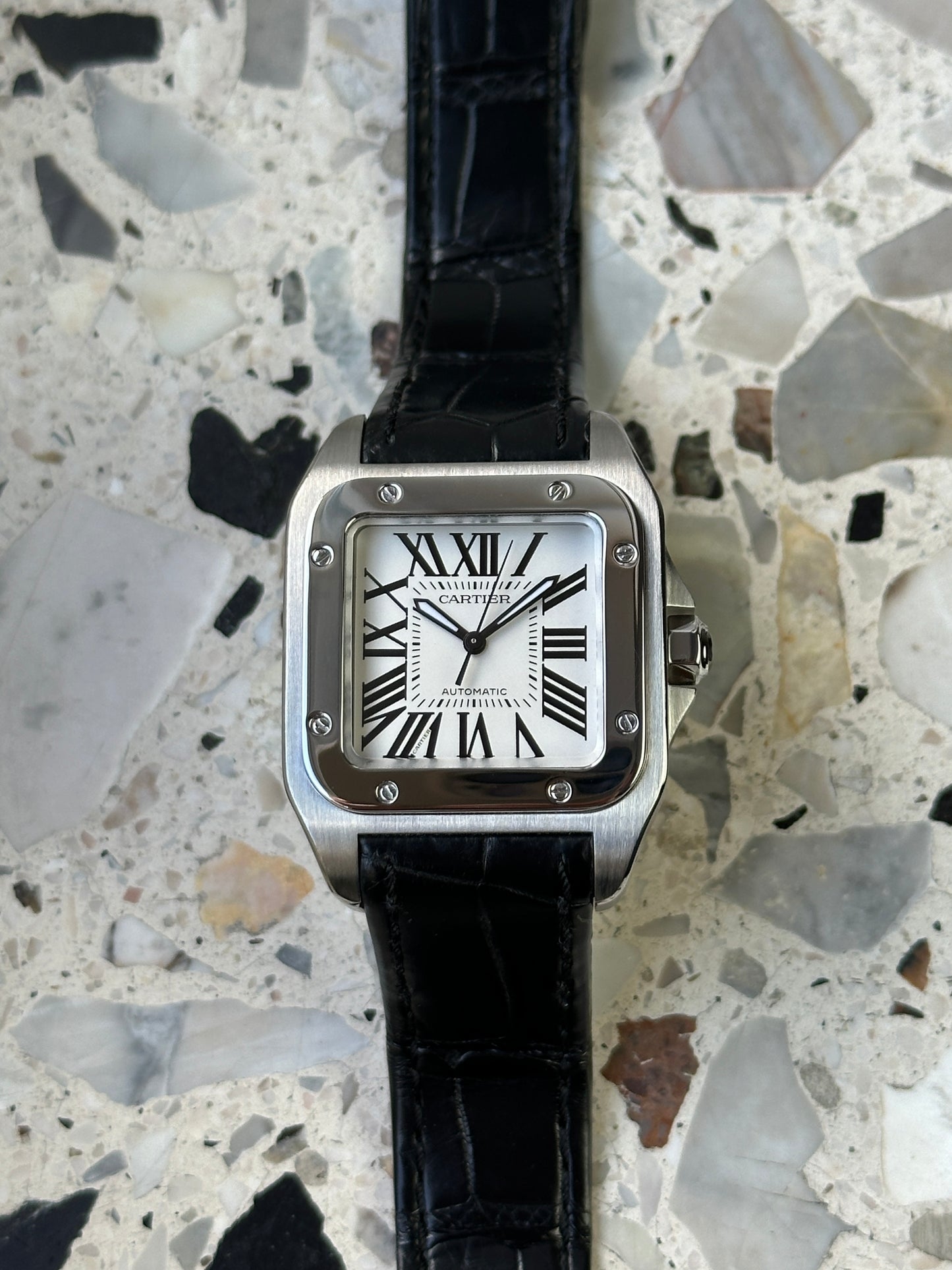 Cartier Santos 100 (Box & Paper 2017) W20106X8