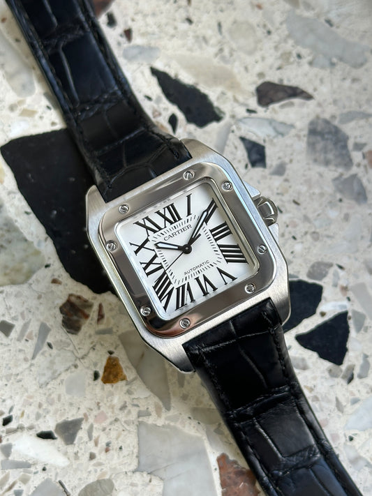 Cartier Santos 100 (Box & Paper 2017) W20106X8