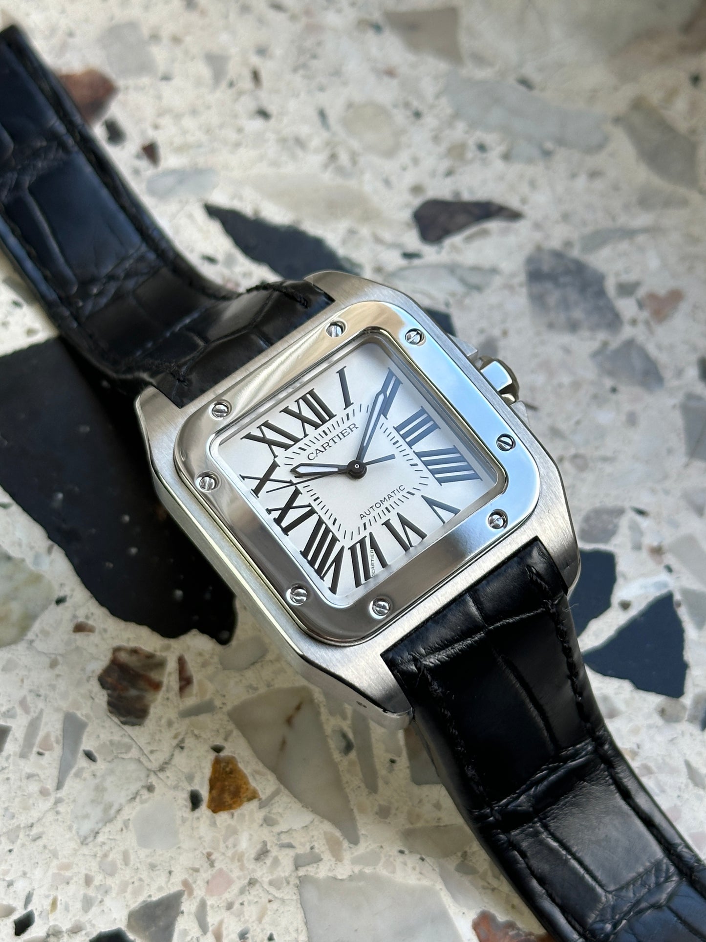 Cartier Santos 100 (Box & Paper 2017) W20106X8
