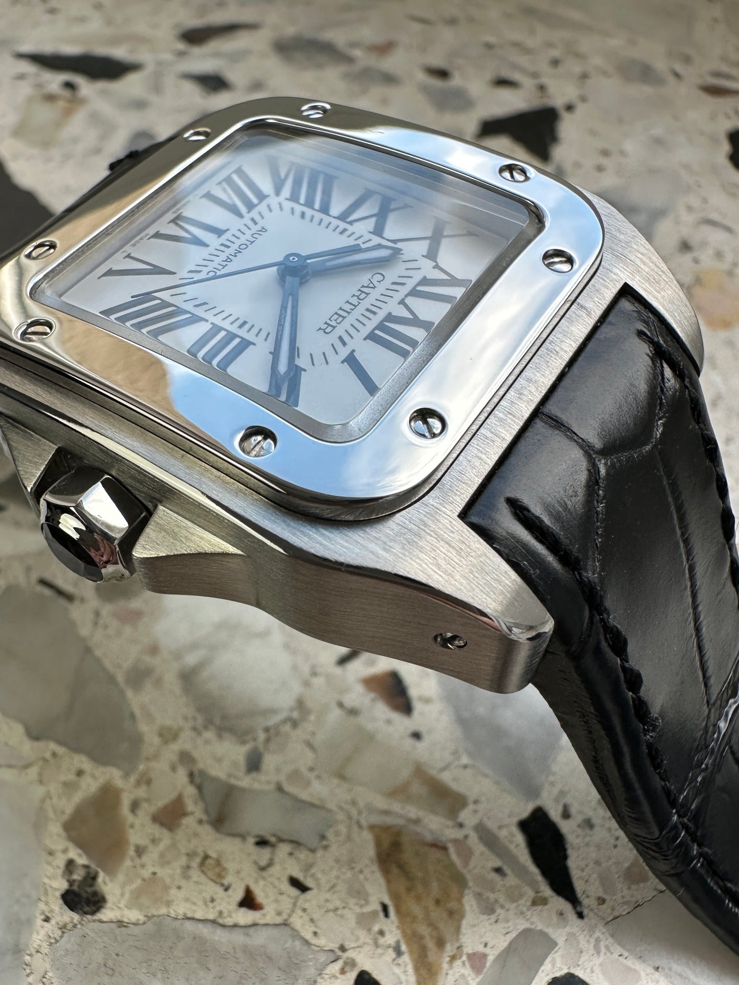 Cartier Santos 100 (Box & Paper 2017) W20106X8