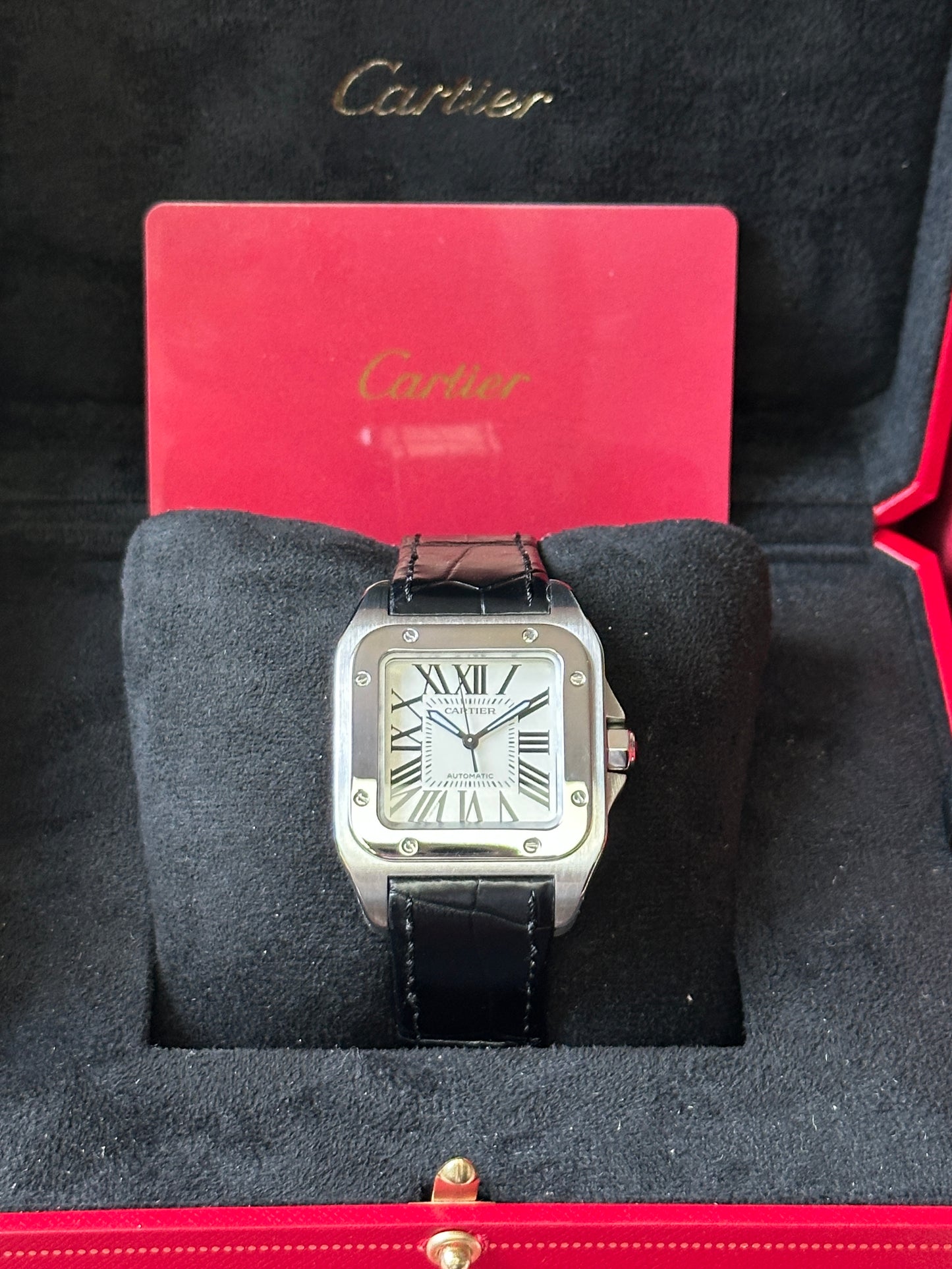 Cartier Santos 100 (Box & Paper 2017) W20106X8