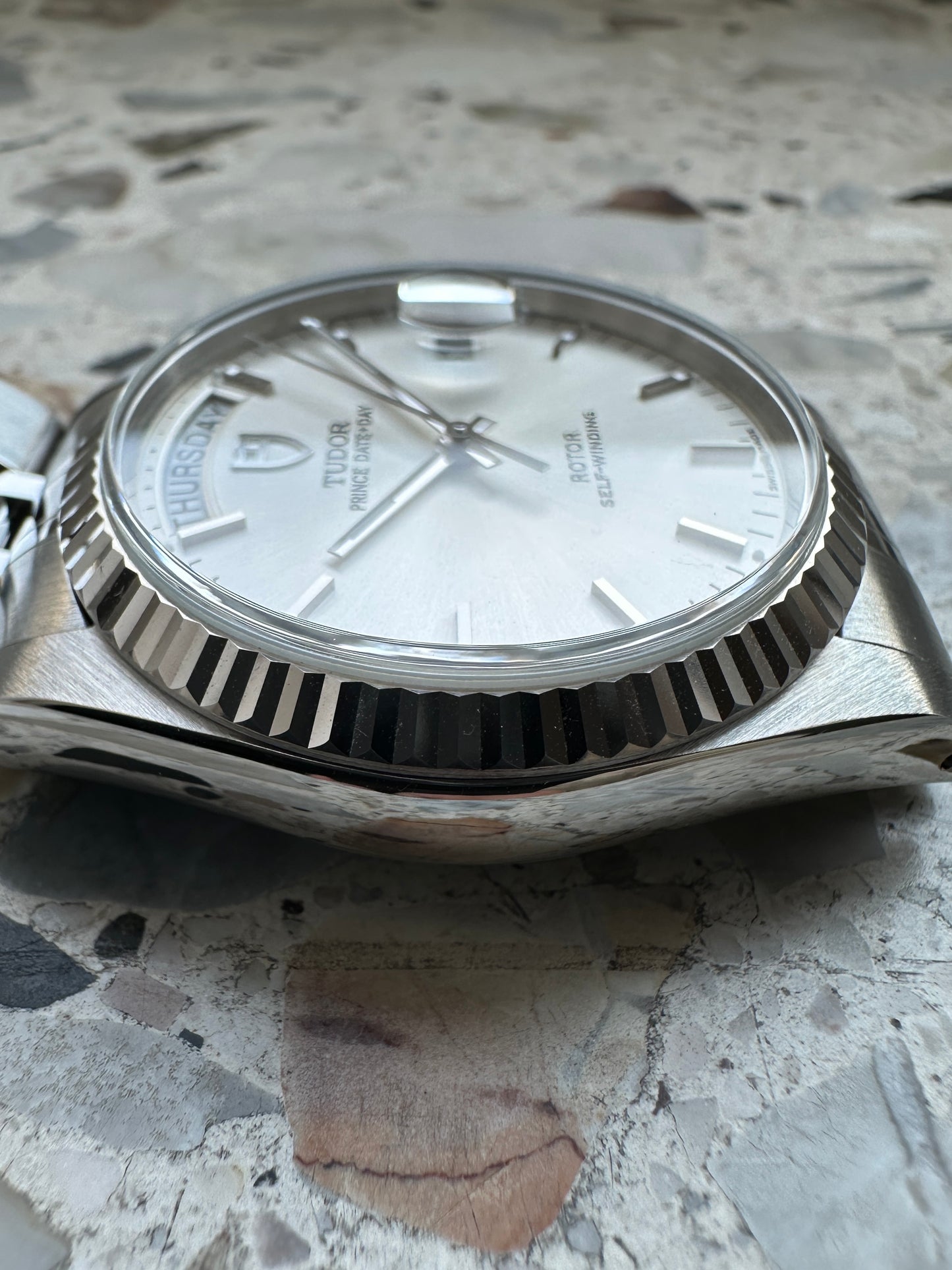Tudor Prince Date Day 76214 (Full Set) - sunburst dial