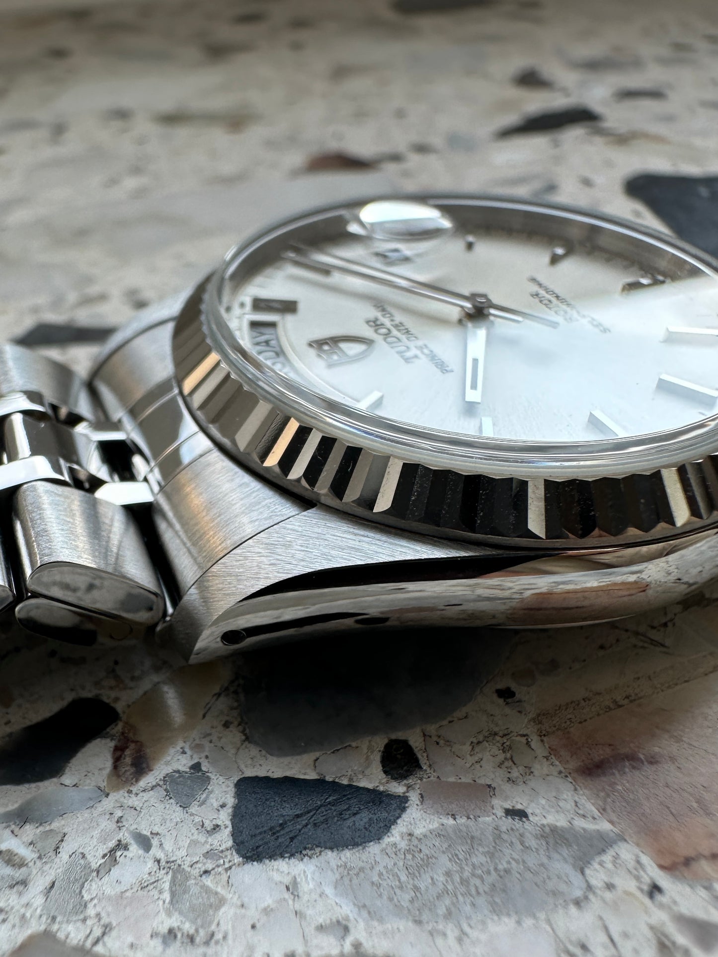 Tudor Prince Date Day 76214 (Full Set) - sunburst dial