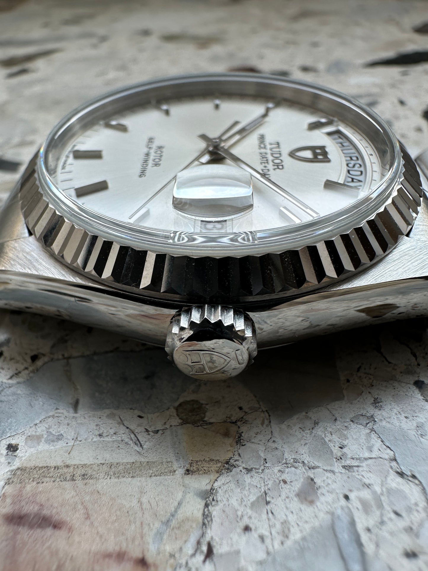 Tudor Prince Date Day 76214 (Full Set) - sunburst dial