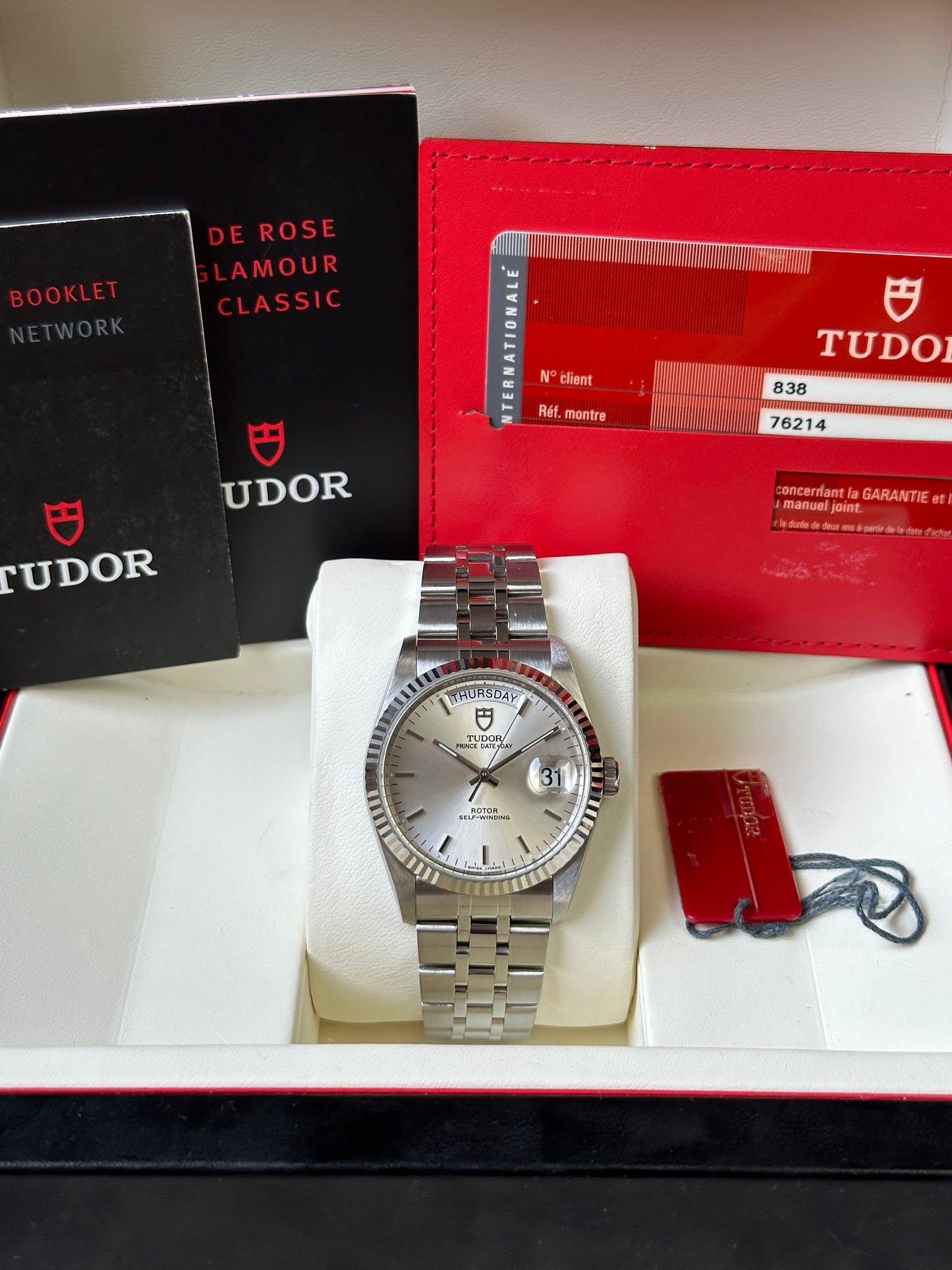 Tudor Prince Date Day 76214 (Full Set) - sunburst dial