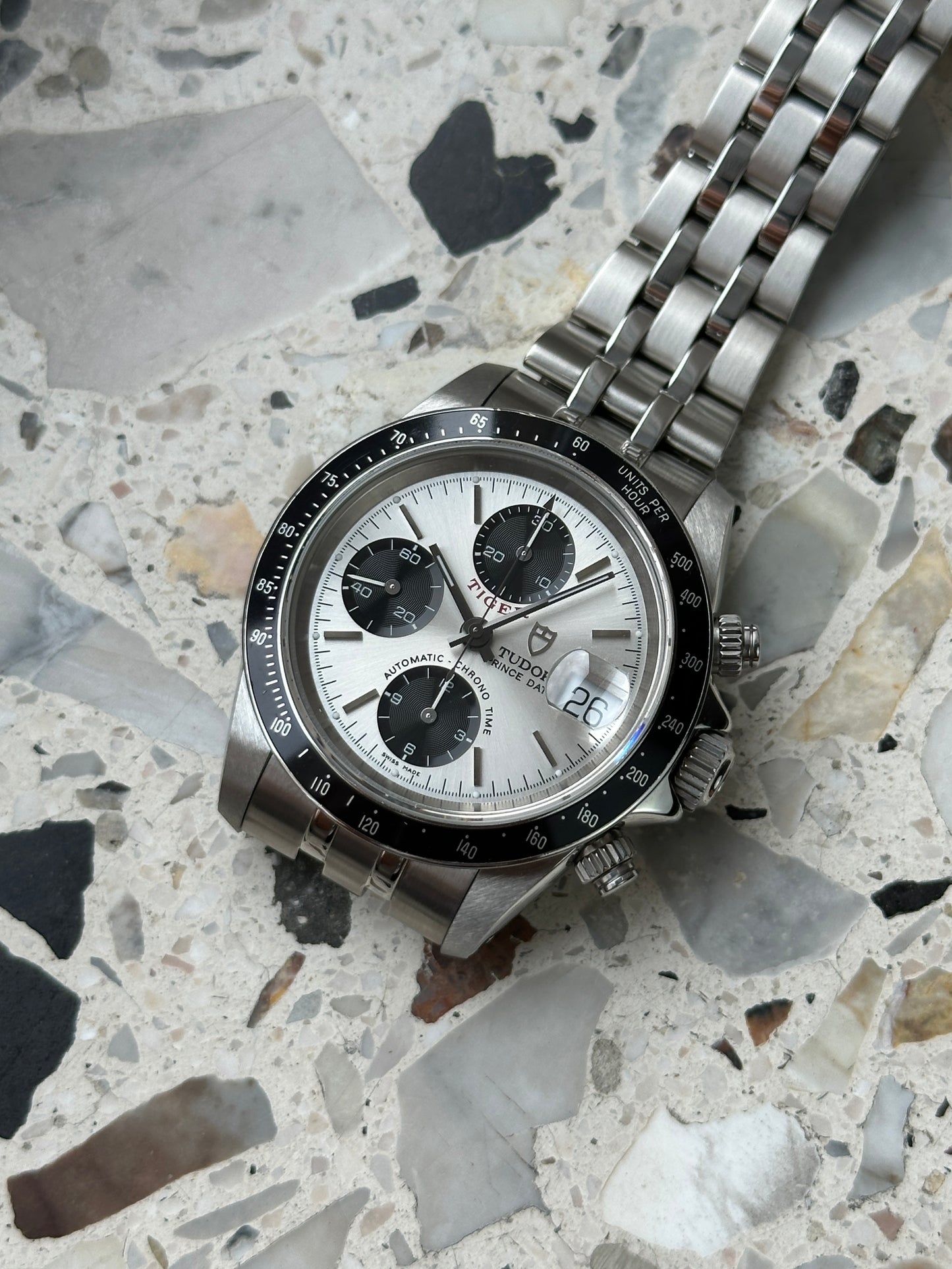 Tudor Prince Date 79260 (Tiger - Chronograph) Panda Dial