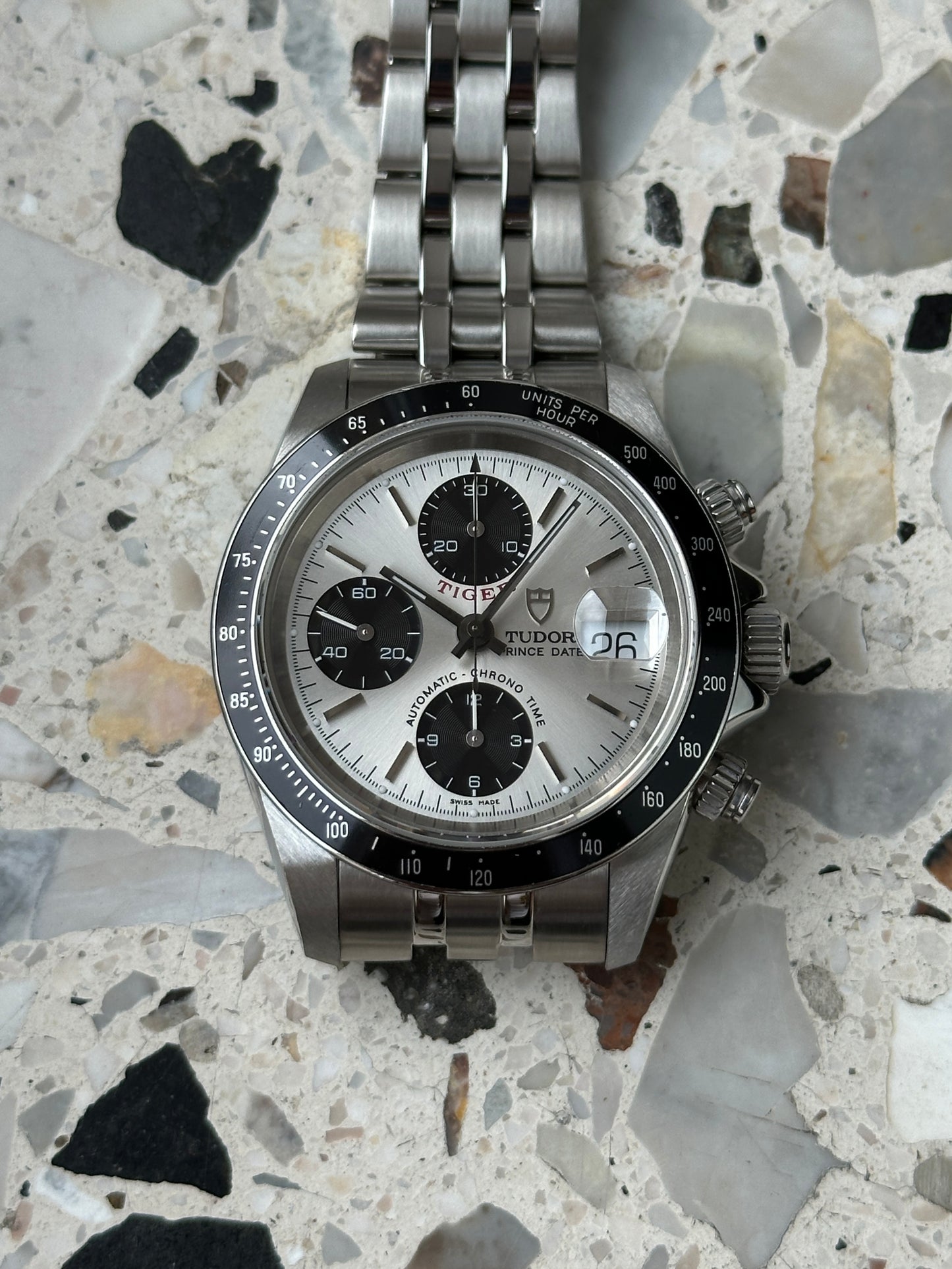 Tudor Prince Date 79260 (Tiger - Chronograph) Panda Dial