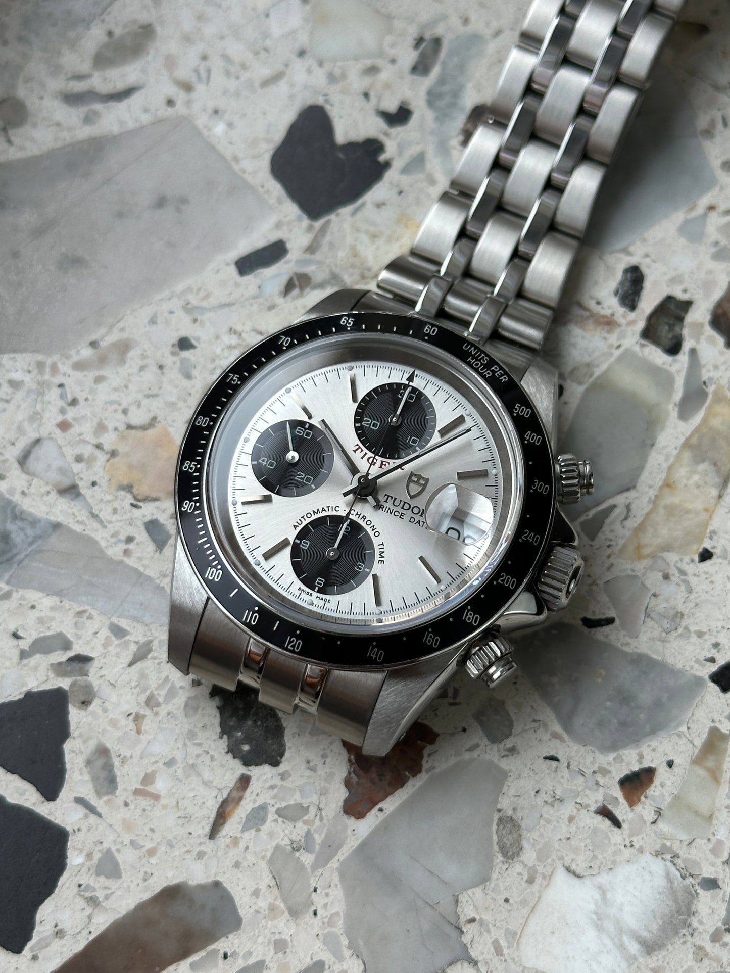 Tudor Prince Date 79260 (Tiger - Chronograph) Panda Dial