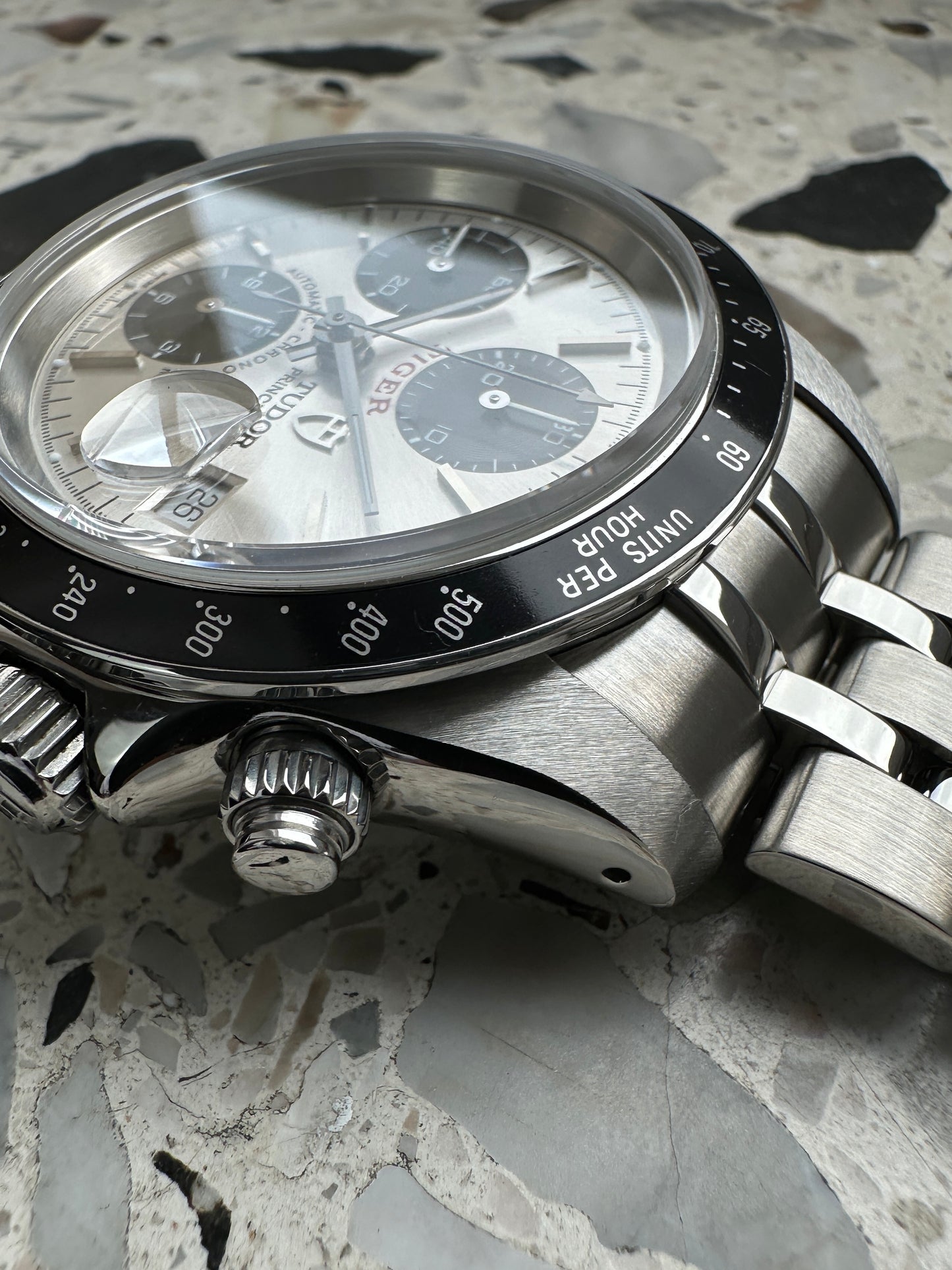 Tudor Prince Date 79260 (Tiger - Chronograph) Panda Dial