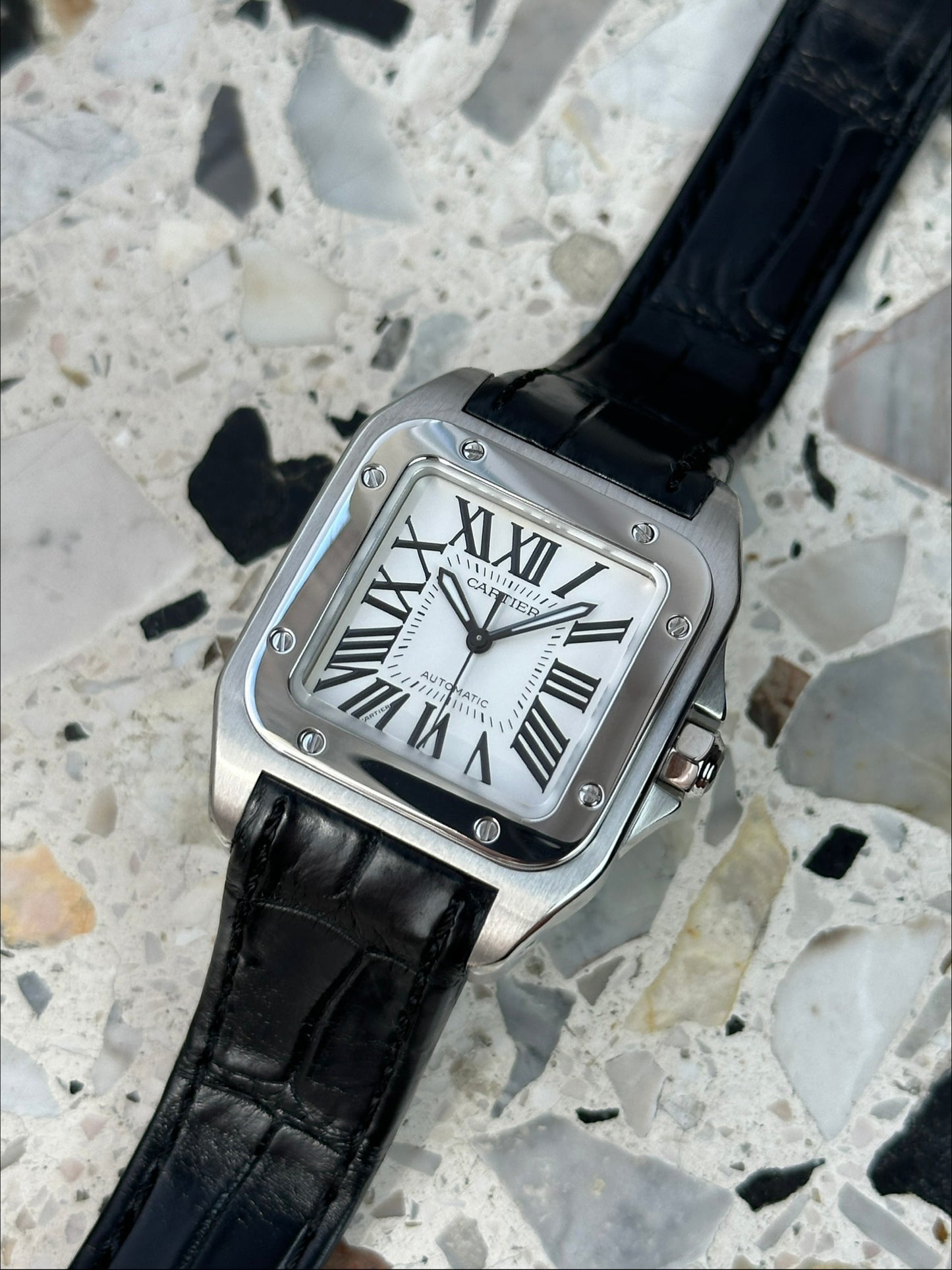 Cartier Santos 100 (W20126X8) Box & Paper - 2878