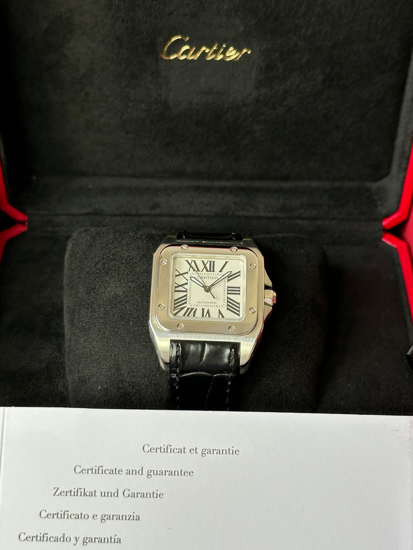 Cartier Santos 100 (W20126X8) Box & Paper - 2878
